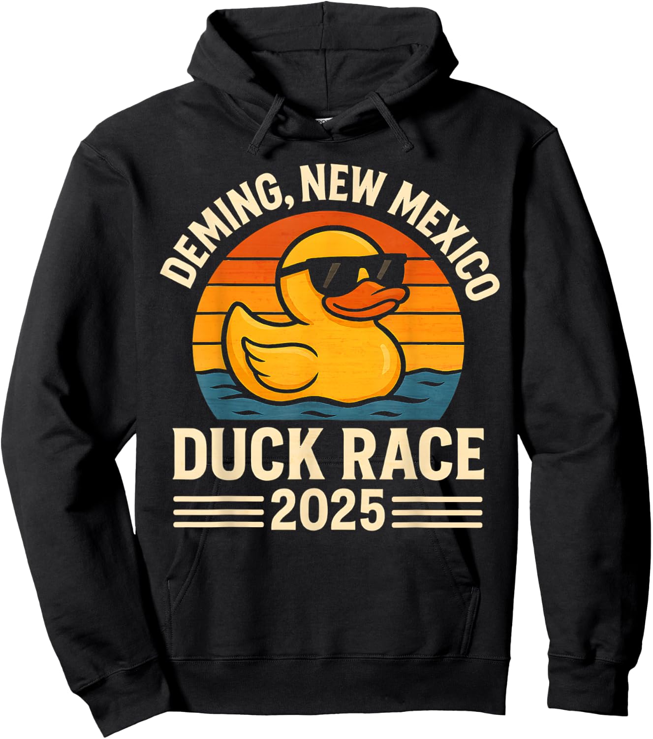 Deming New Mexico Duck Race 2025 Rubber Ducky Derby Vintage Hoodie - Hoodie | Black