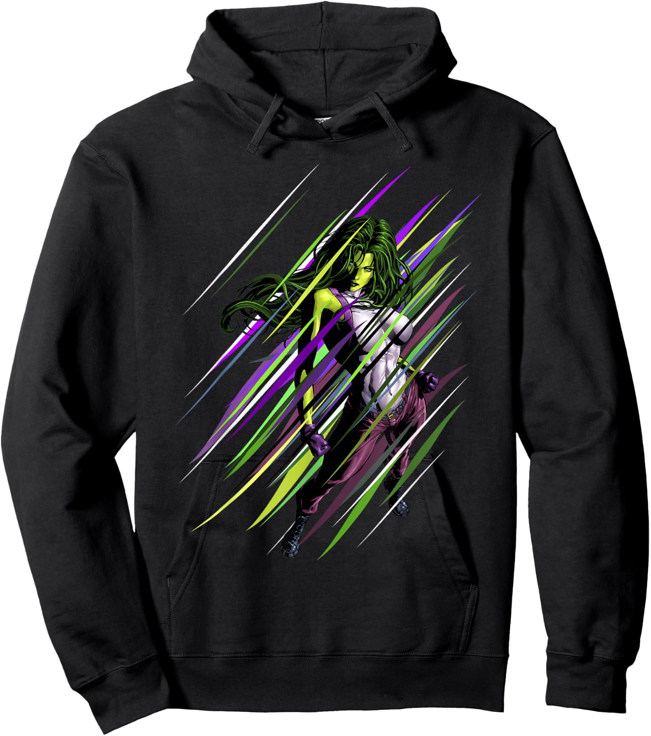 Marvel She-Hulk Lined Portrait Hoodie - Hoodie | Black