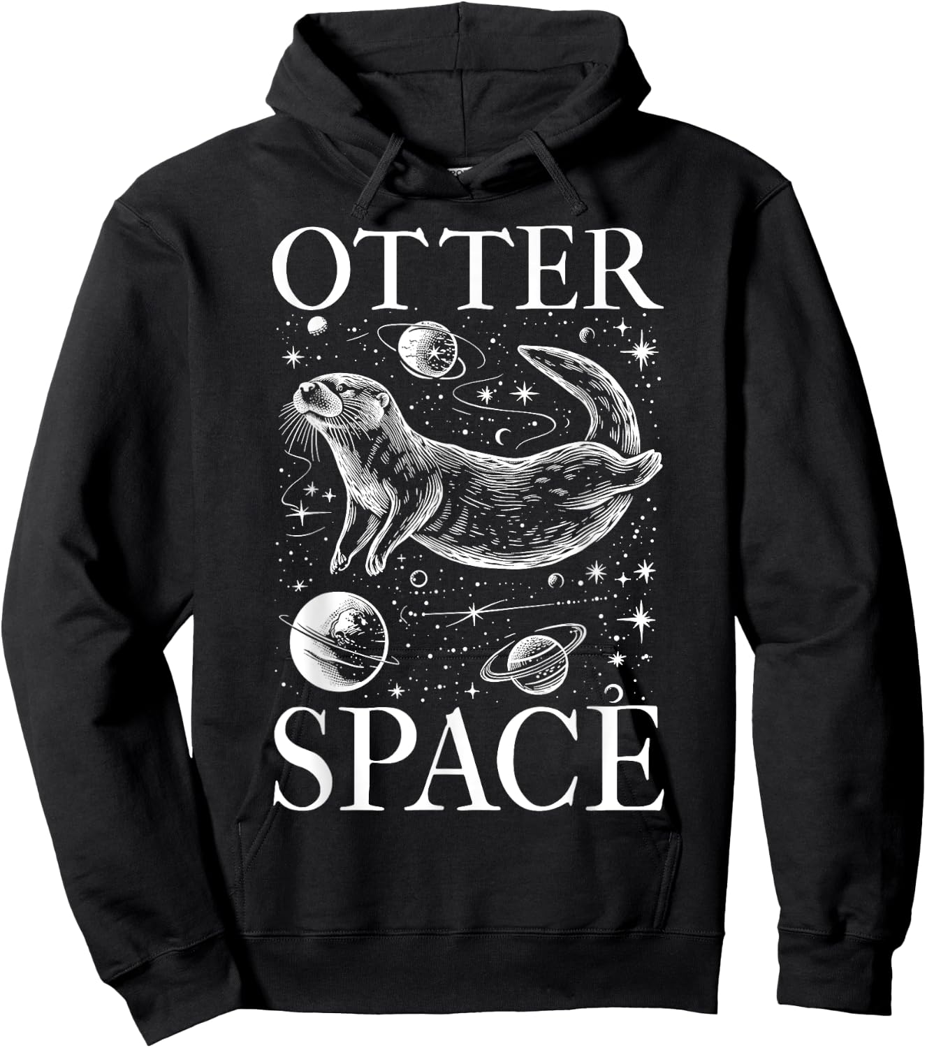 Otter Lover I'm from Otter Space Lustiges Sea Otter Wortspiel Hoodie - Hoodie | Black
