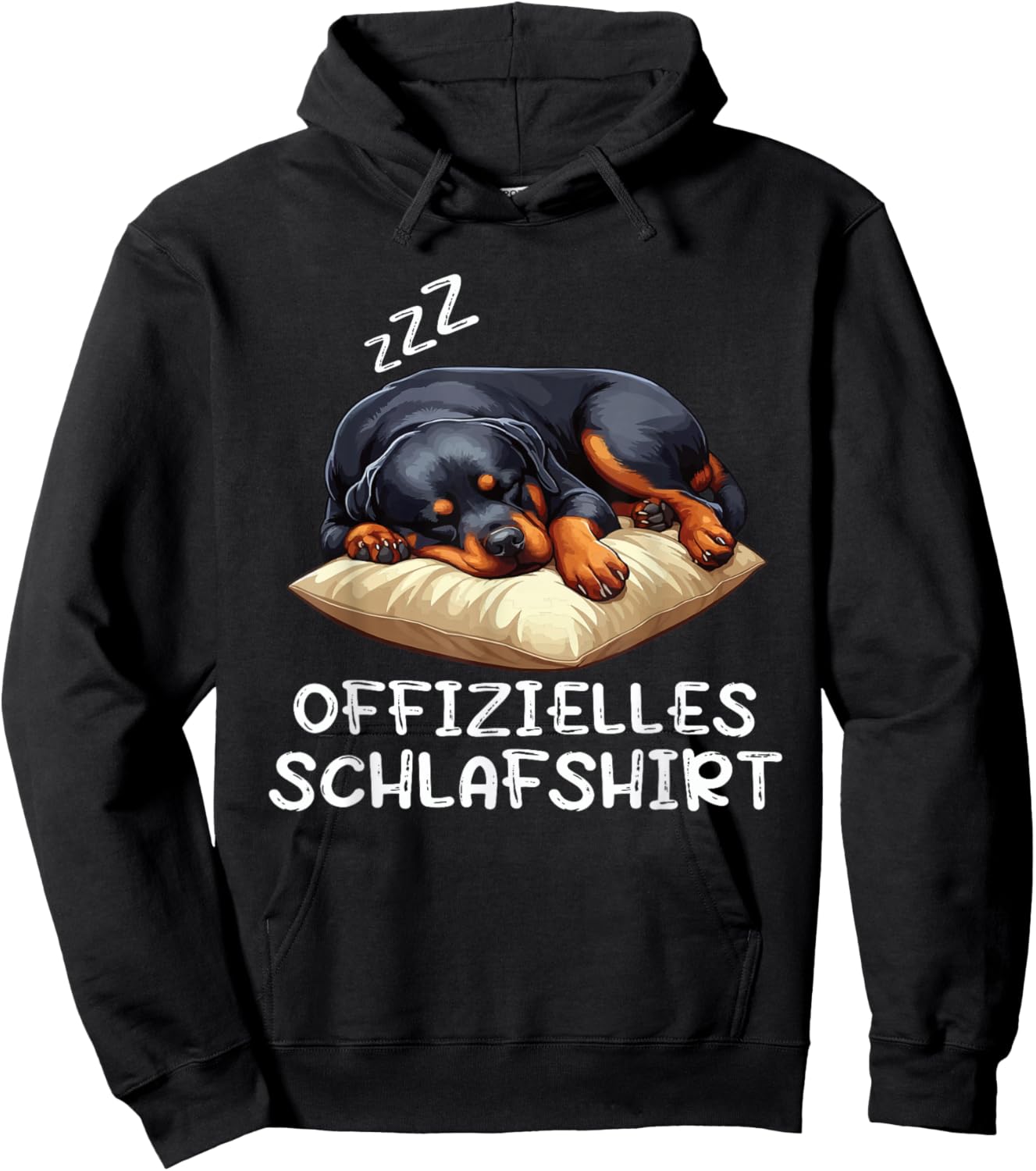Official Sleep Shirt Rottweiler Dog Lover Dog , black Hoodie - Hoodie | Black
