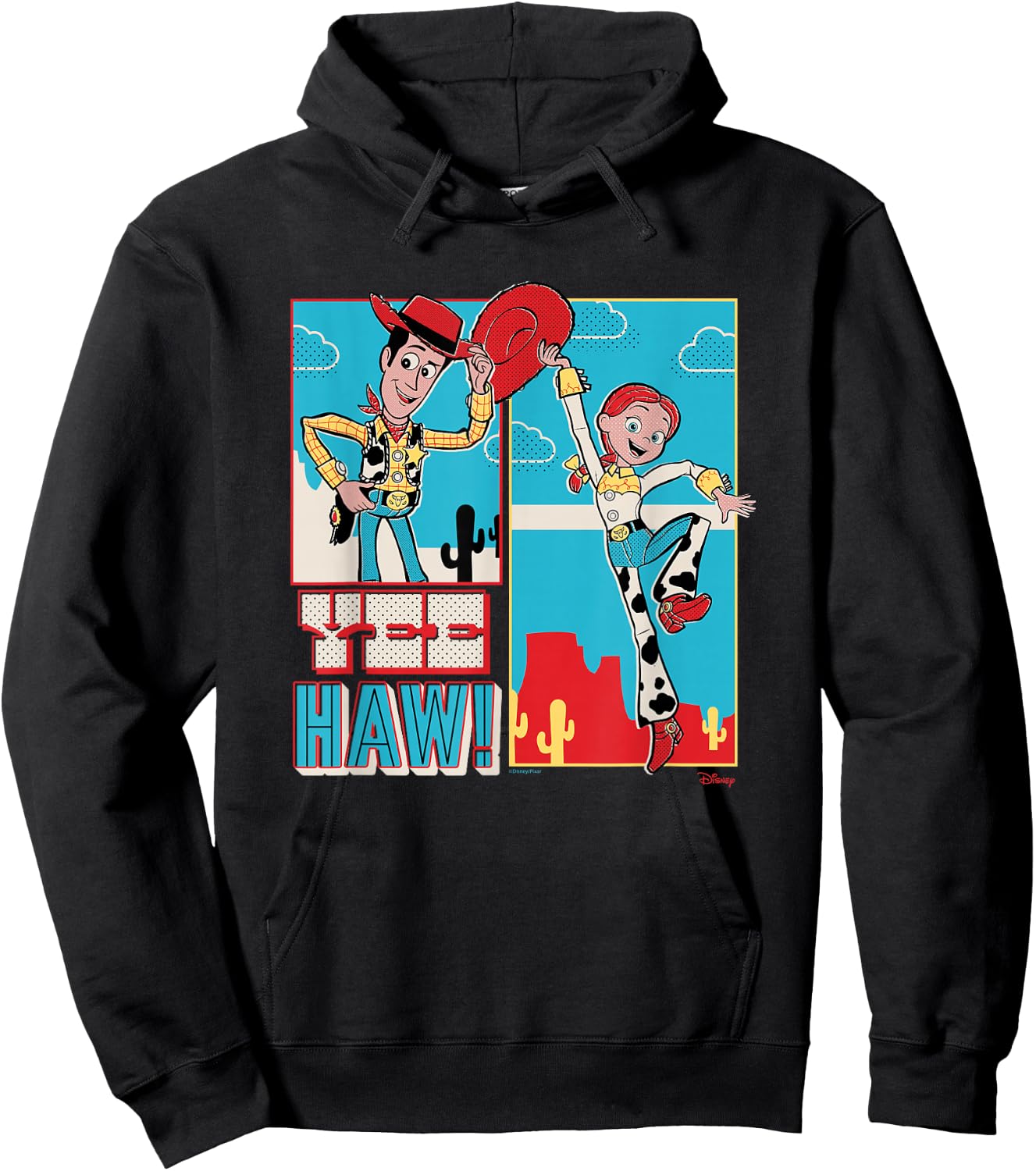 Toy Story - Woody & Jessie Hoodie - Hoodie | Black