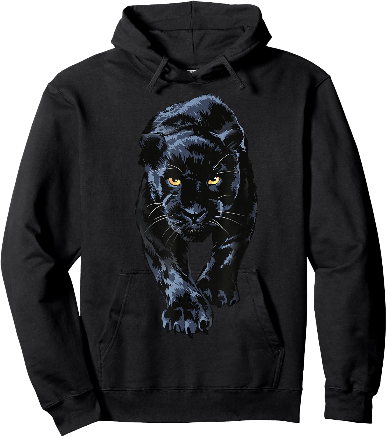 Black Panther Walking for Lovers Animal Leopard and Jaguar , black Hoodie - Hoodie | Black