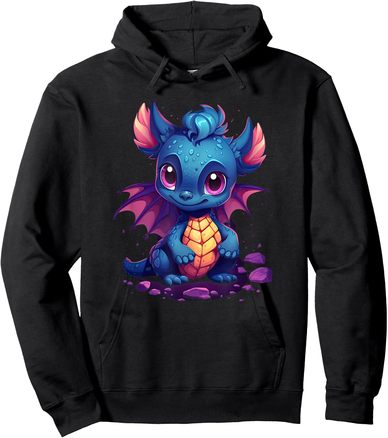 Cute Dragon funny Dragon lover baby Hoodie - Hoodie | Black