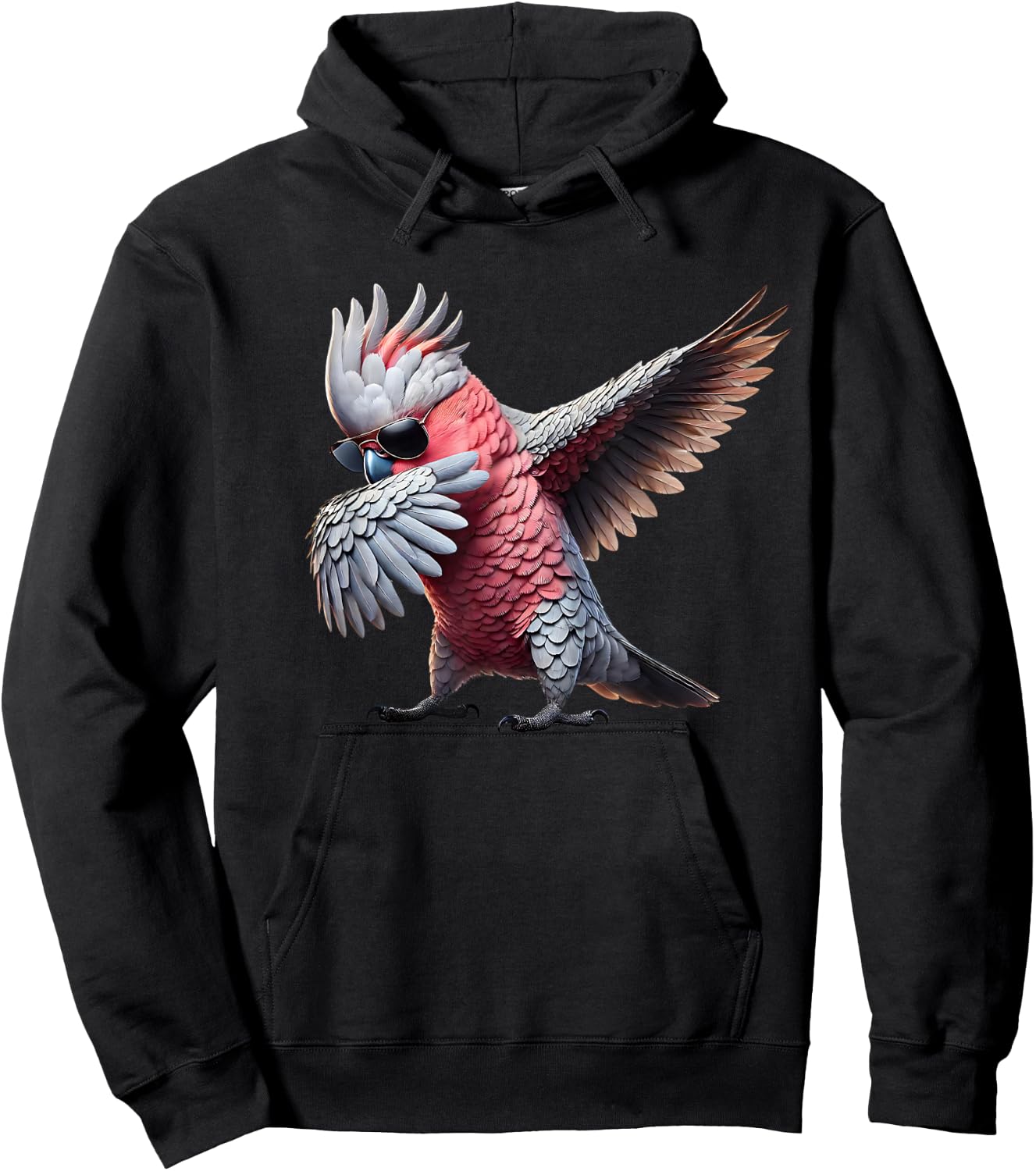 Dabbing Cockatoo Galah Parrot Lover Birding Hoodie - Hoodie | Black