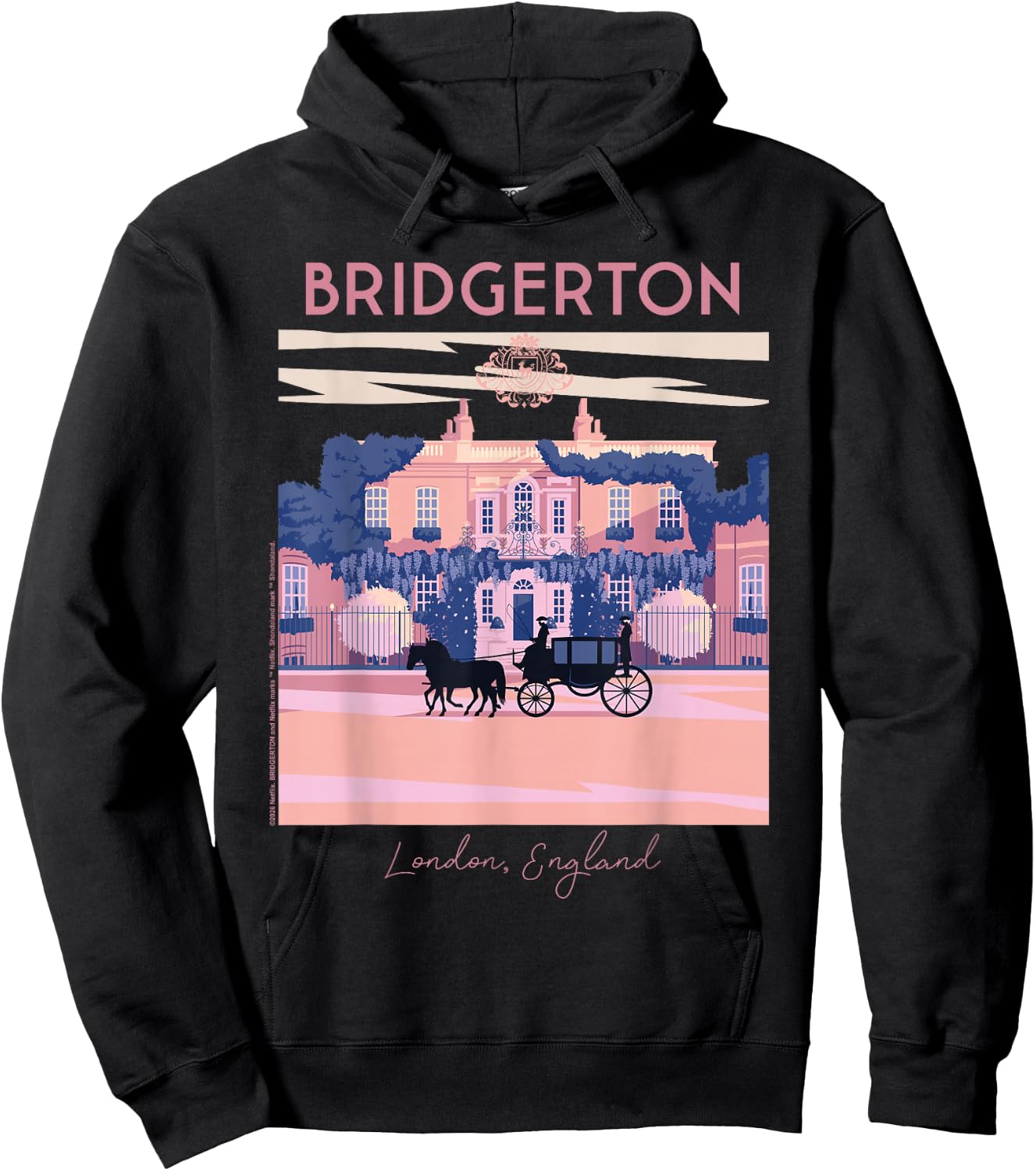Bridgerton Modern Minimal Offiziell lizenziert Hoodie - Hoodie | Black
