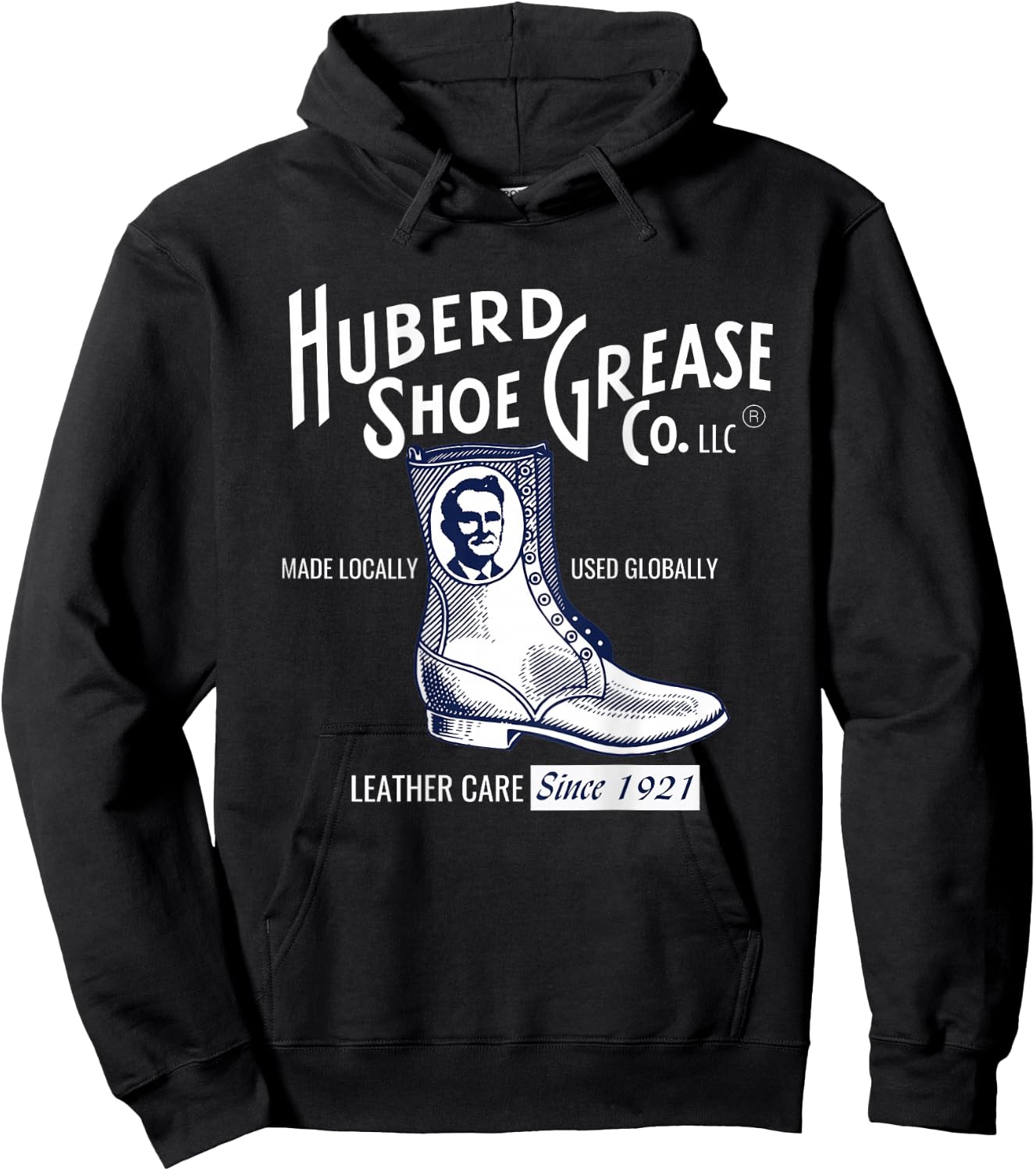 Huberd's Shoe Grease Logo Dark Hoodie - Hoodie | Black