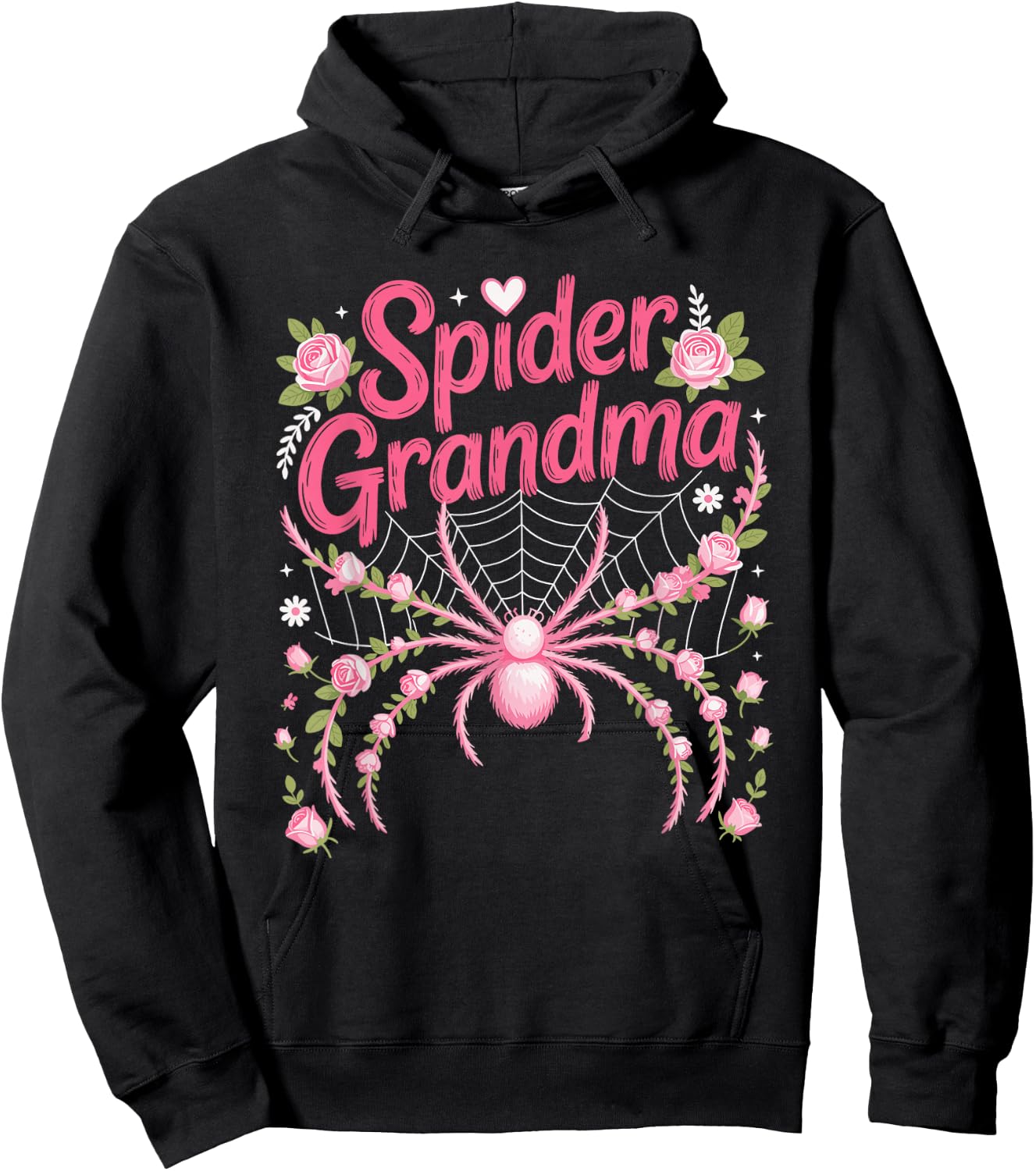 Spider Grandma Family Hoodie - Hoodie | Black