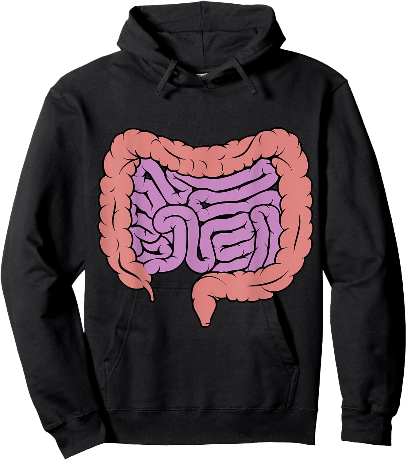 Schéma du système digestif intestinal Hoodie - Hoodie | Black