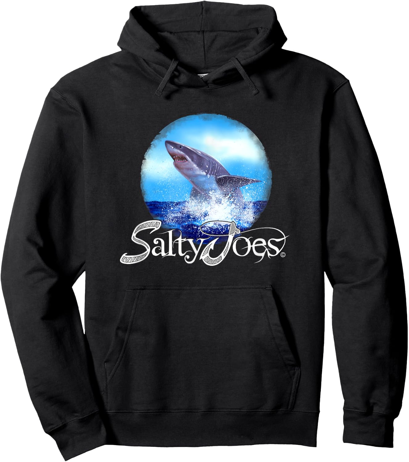 Salty Joe's King of the Ocean Logo Graphic Hoodie - Hoodie | Black