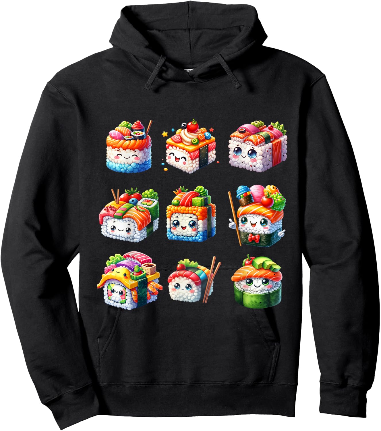 Set Japanese Food Lover Hoodie - Hoodie | Black