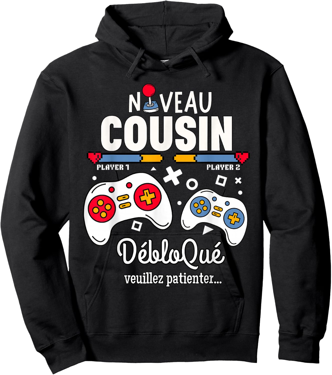Future Cousin 2025 Gift Soon Cousin Gamer Humor , Black, S Hoodie - Hoodie | Black