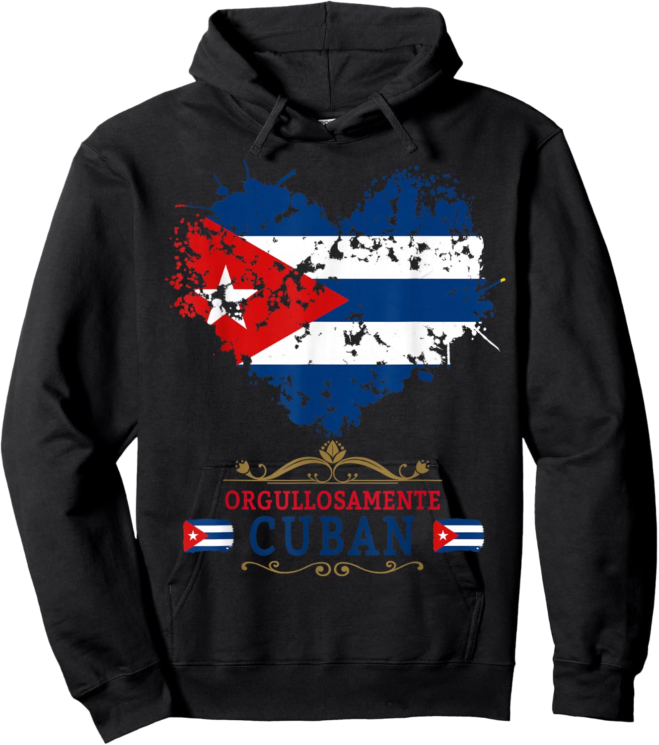 Cuban Flag Outfits Ideas for Kids and Hispanic Flag of Cuba , white, S Hoodie - Hoodie | Black