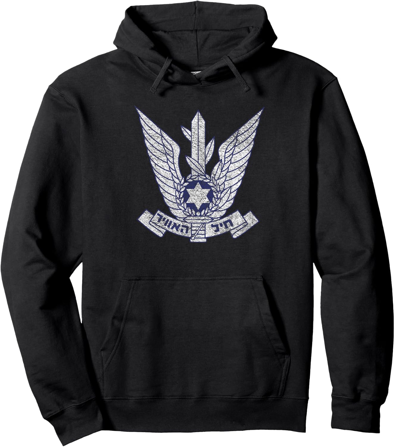 Israeli Air Force Israel Defense Badge Roundel Hoodie - Hoodie | Black