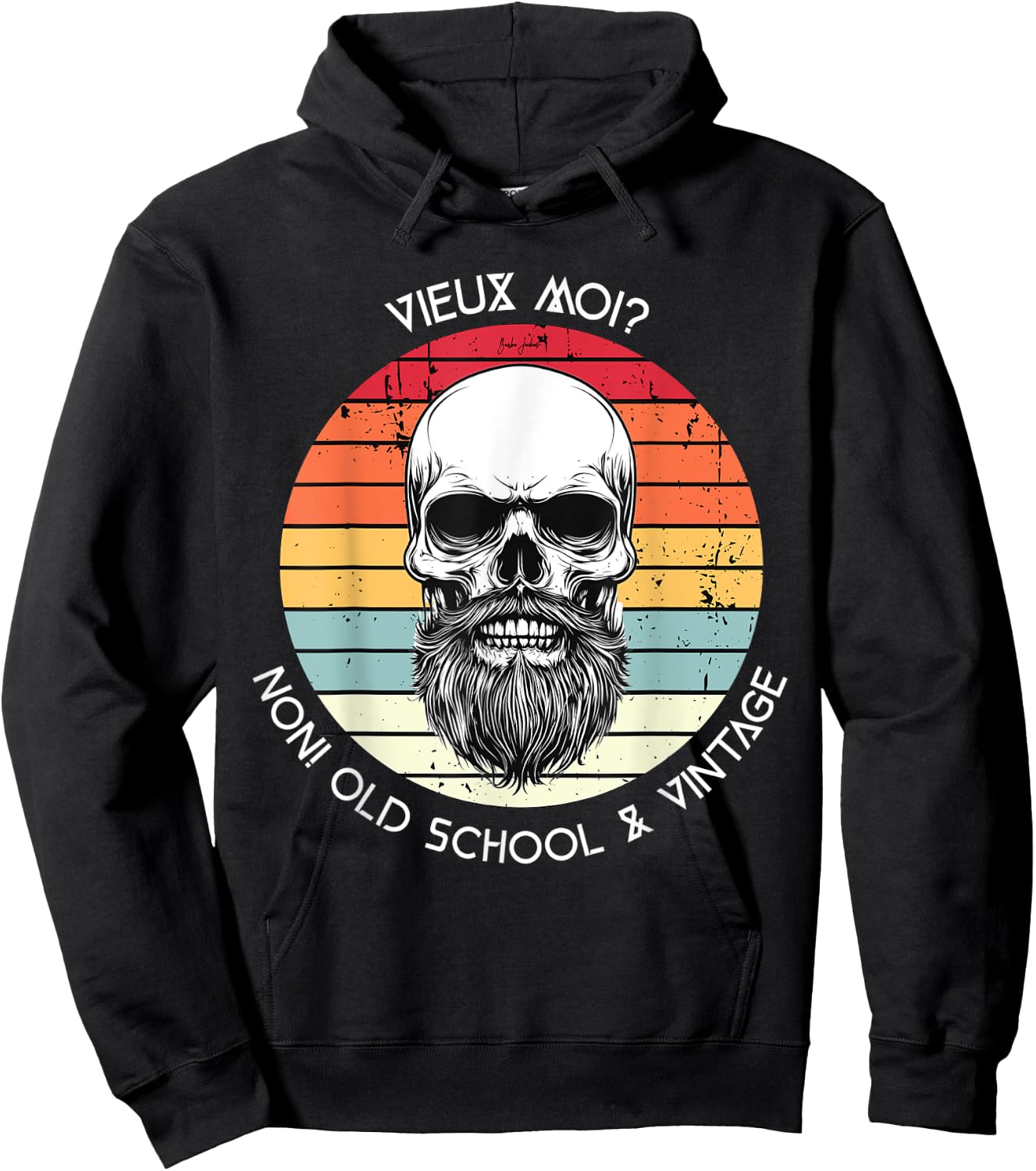 Old Me? No! Old School & Vintage Husband Gift , Black, S Hoodie - Hoodie | Black