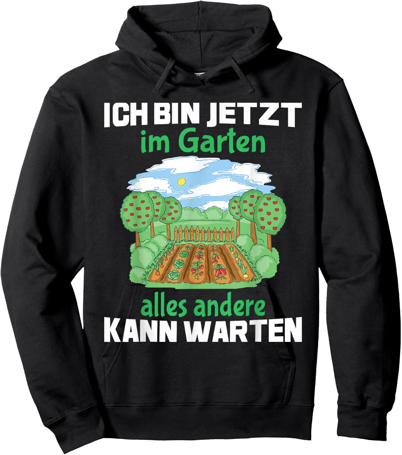 Lustiger Spruch Garten Geschenke Frauen Männer Gärtner Hoodie - Hoodie | Black