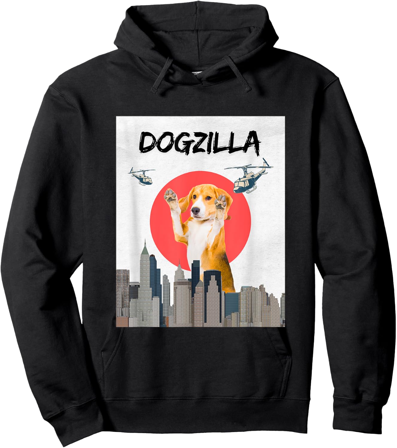 Dogzilla - Perfect for dog lovers Hoodie - Hoodie | Black
