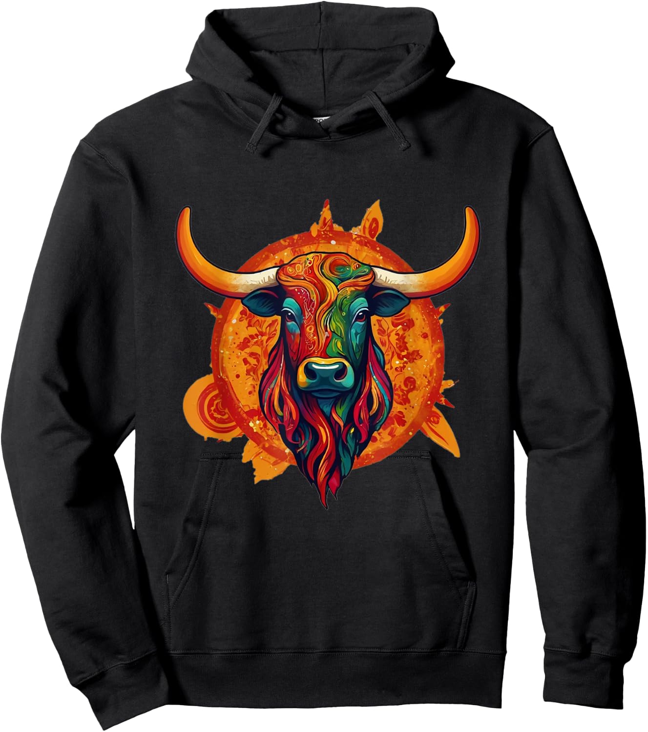 Pfingstochse - Bunter Ochse zu Pfingsten Hoodie - Hoodie | Black
