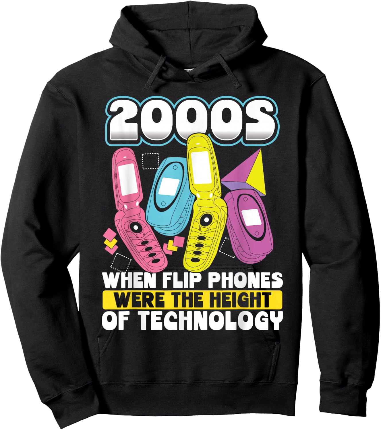 2000s When Flip Phones Were The Height Of Technology Hoodie - Hoodie | Black