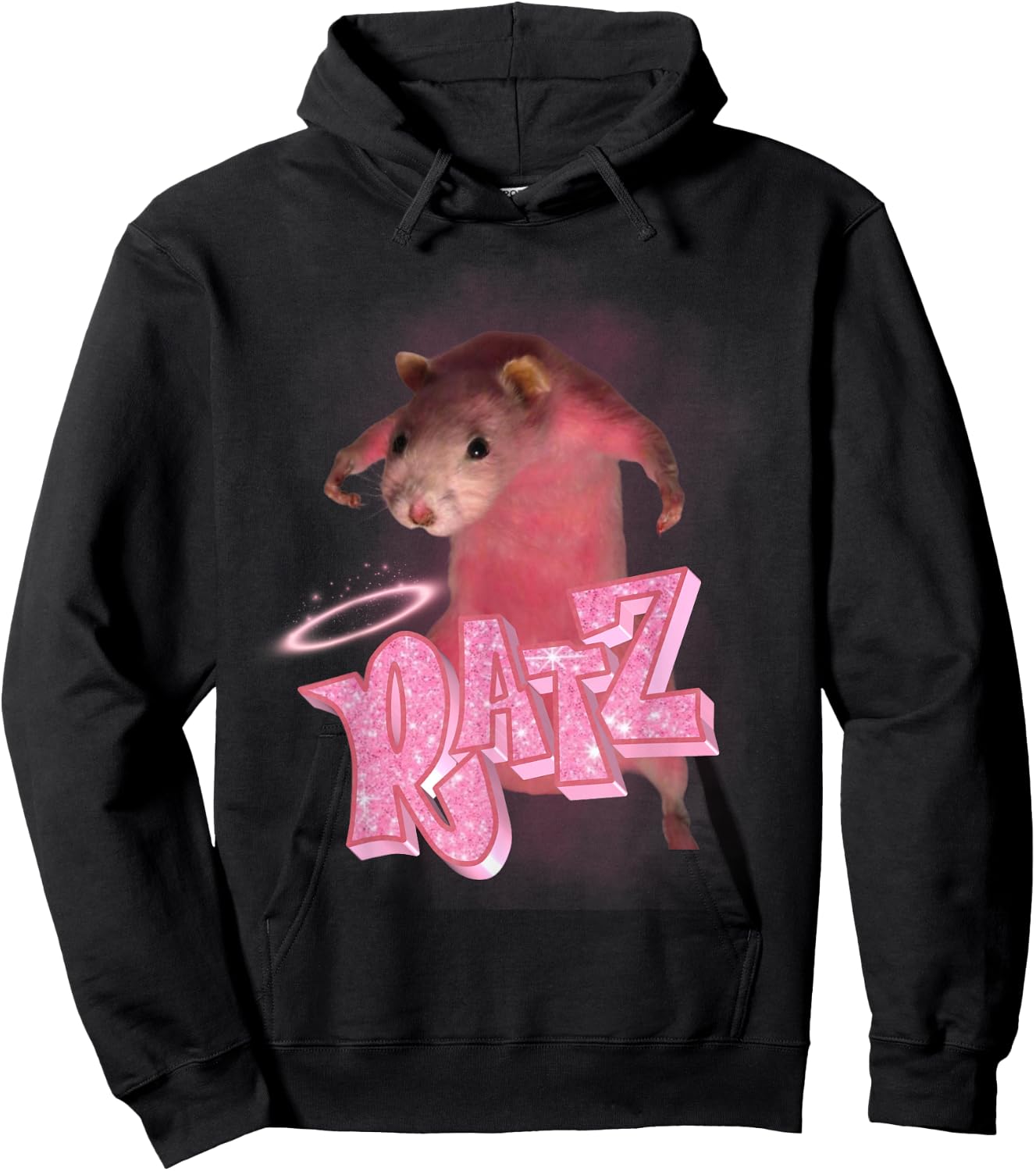 Ratz Meme Funny Rat Funny Mouse Ratz Pink Ratz Mouse Hoodie - Hoodie | Black