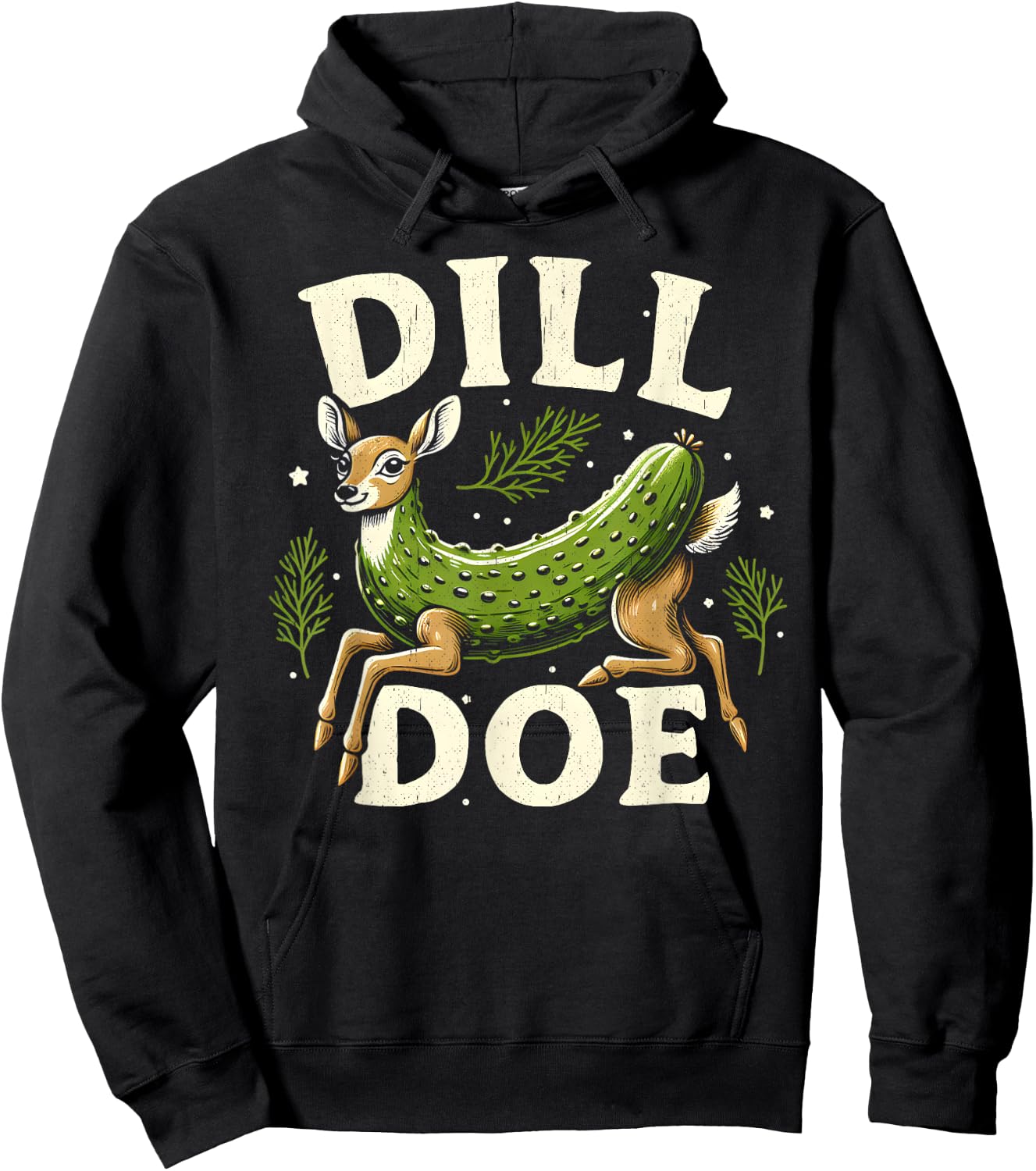 Dill Doe Funny Dirty Adult Humor Inappropriate Offensive Gag Hoodie - Hoodie | Black
