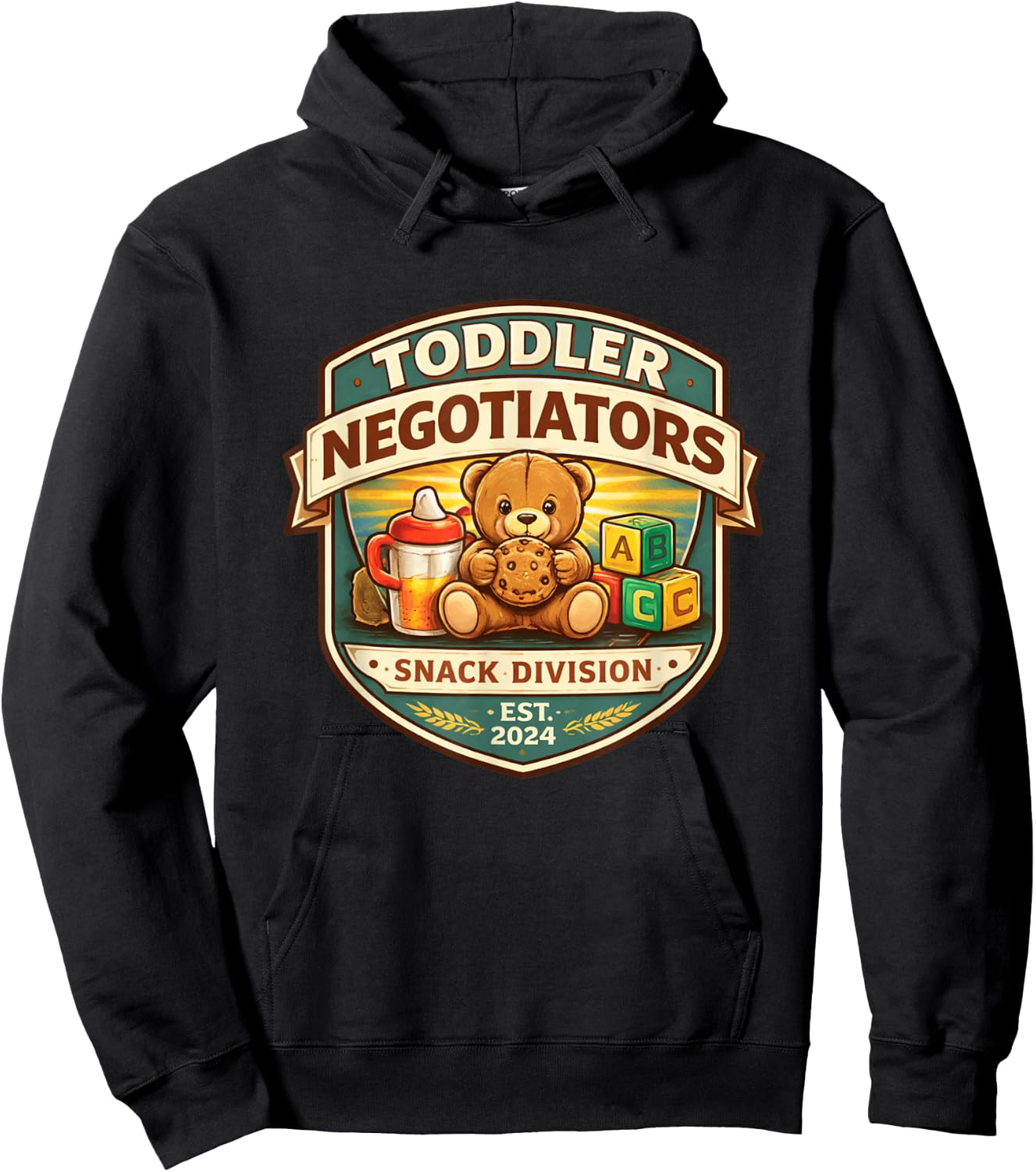Professional Toddler Negotiator Funny Parenting Quotes Hoodie - Hoodie | Black