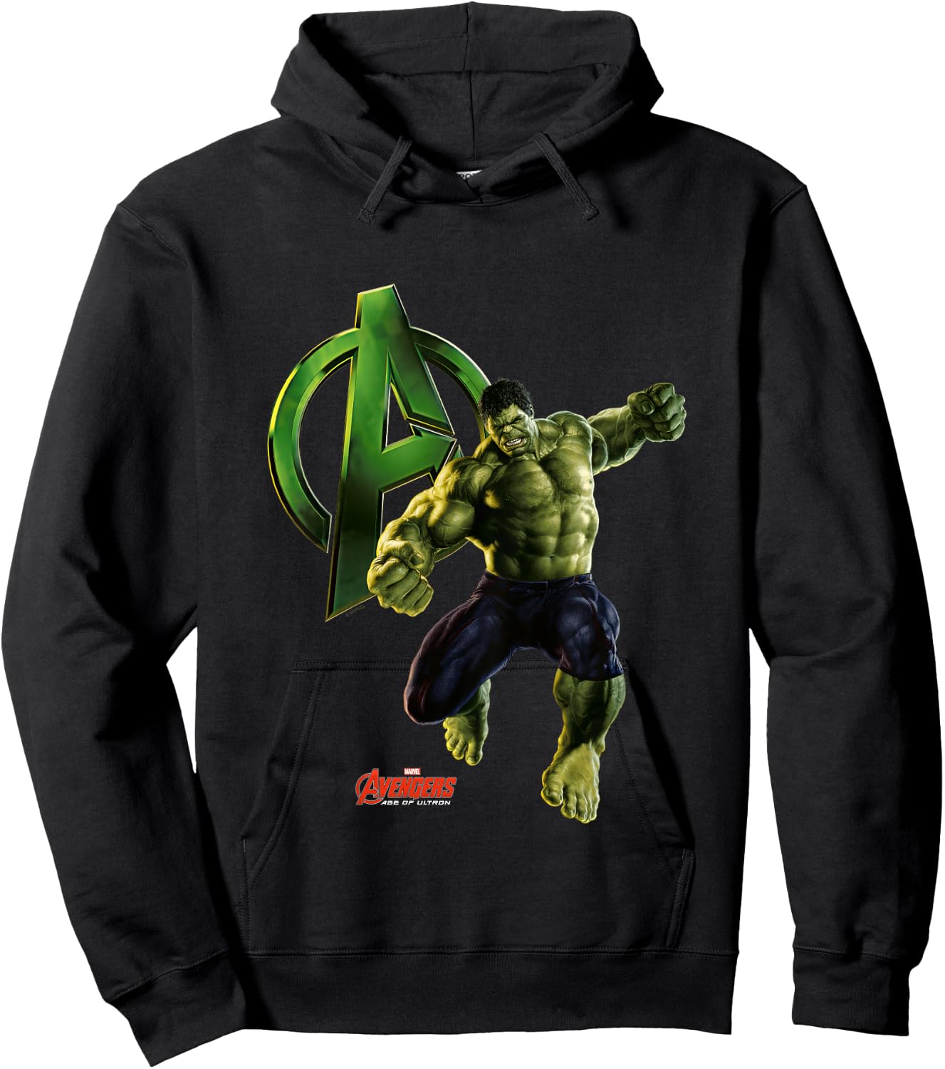 Kids Avengers Age Of Ultron Hulk Hoodie - Hoodie | Black