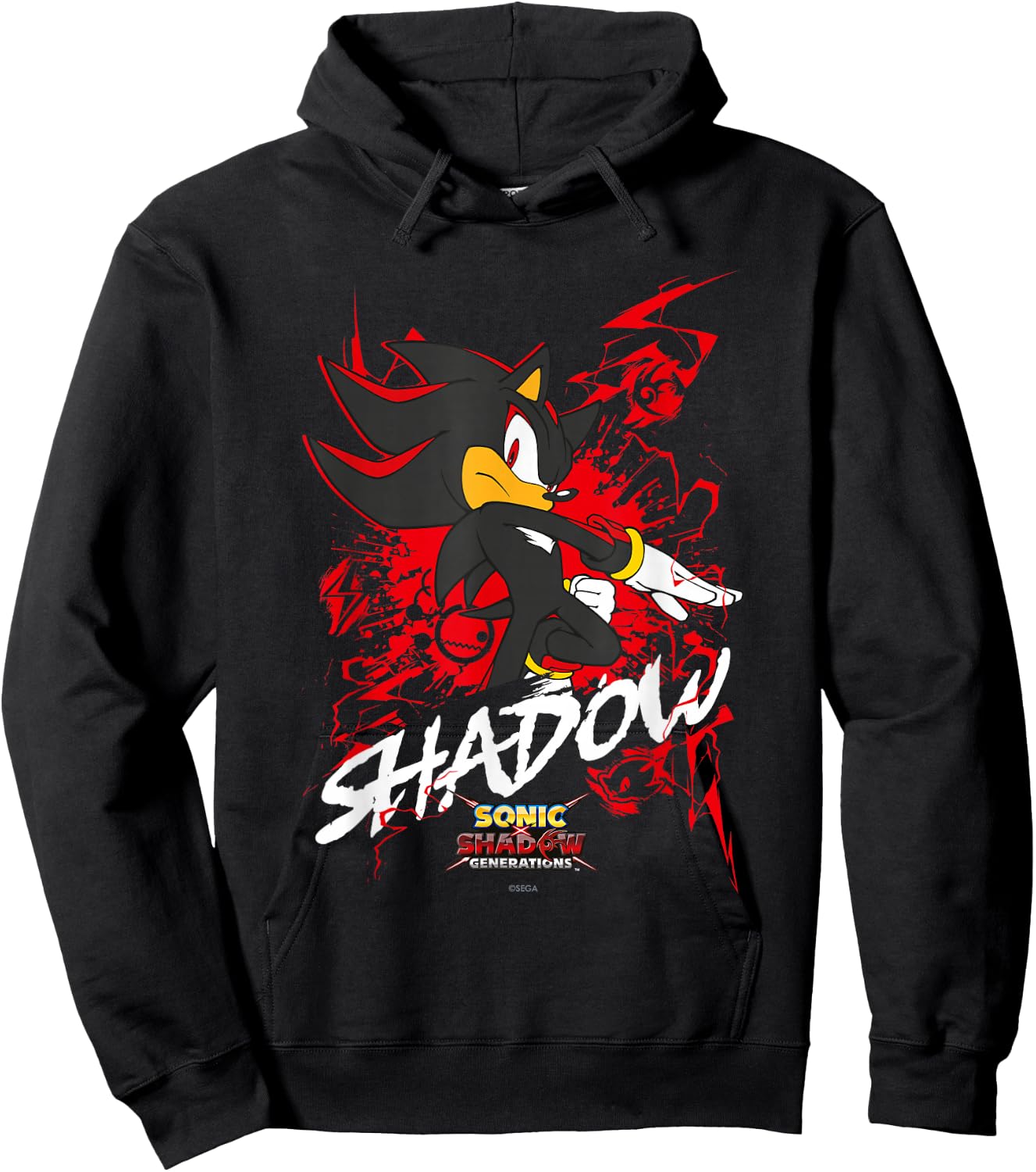Sonic the Hedgehog, Sonic X Shadow Generations Shadow , black Hoodie - Hoodie | Black