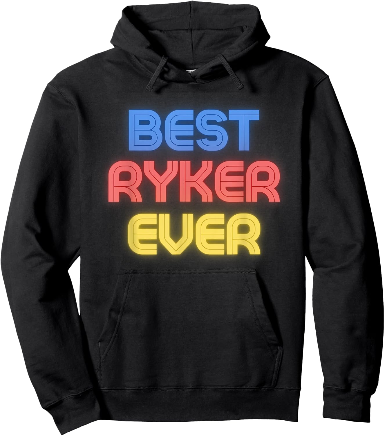 Best Ryker Ever - Funny Ryker Name Ryker Hoodie - Hoodie | Black