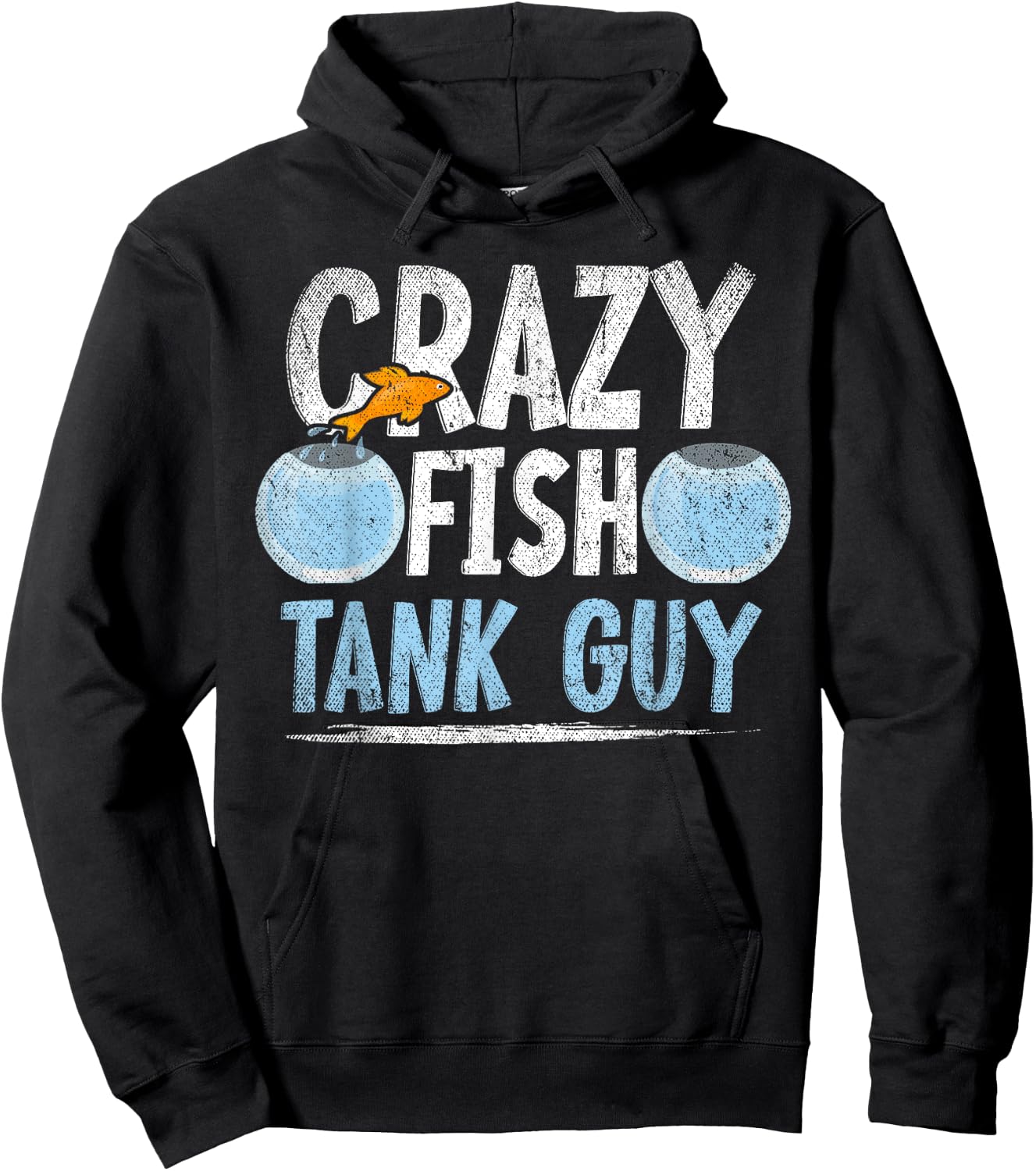 Aquarist Men Fish Tank Owner Crazy Fish Guy Aquarium Hoodie - Hoodie | Black