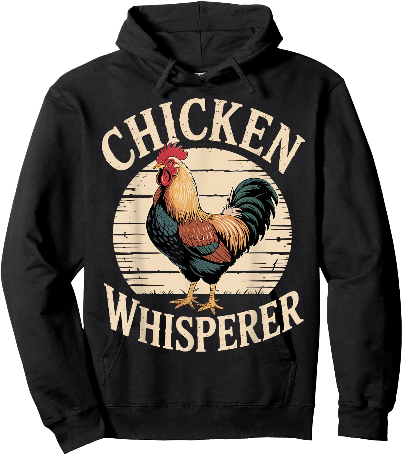 Chicken Whisperer Funny Rooster Farm Animal Hoodie - Hoodie | Black