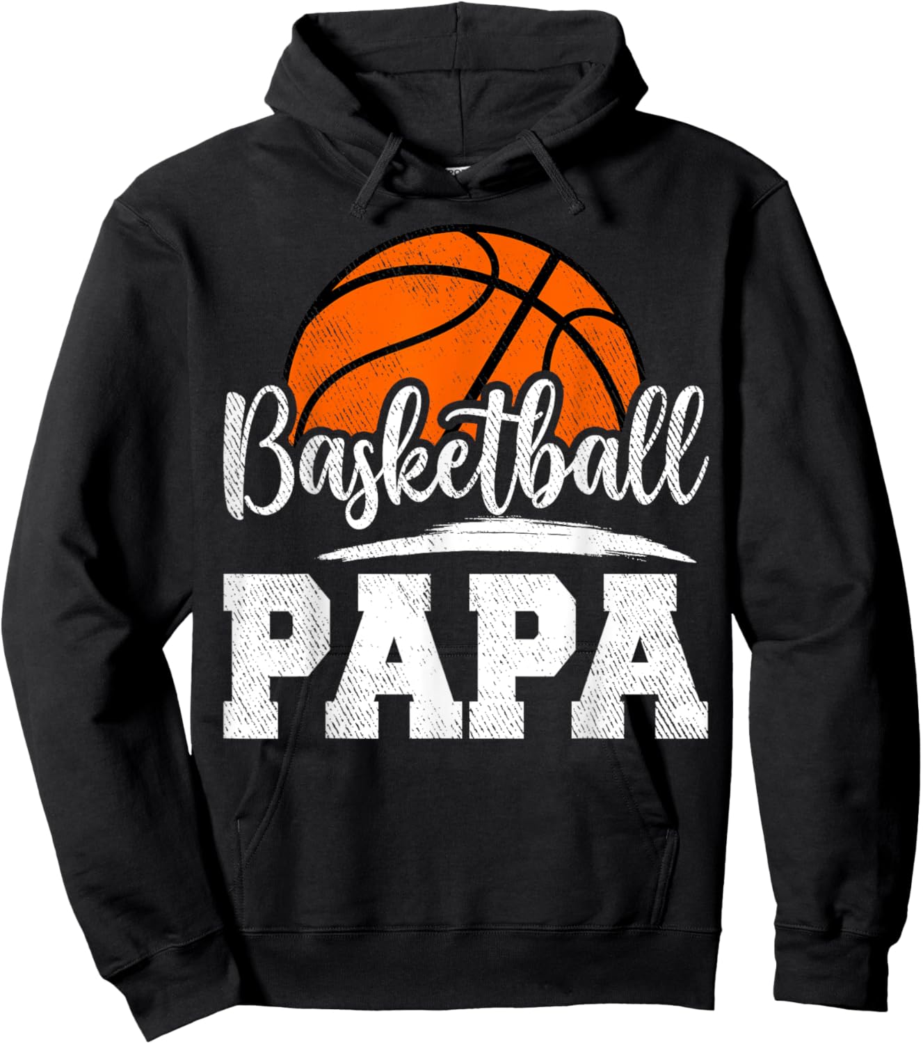 Basketball Papa Basketball Player Game Day Father's Day Hoodie - Hoodie | Black