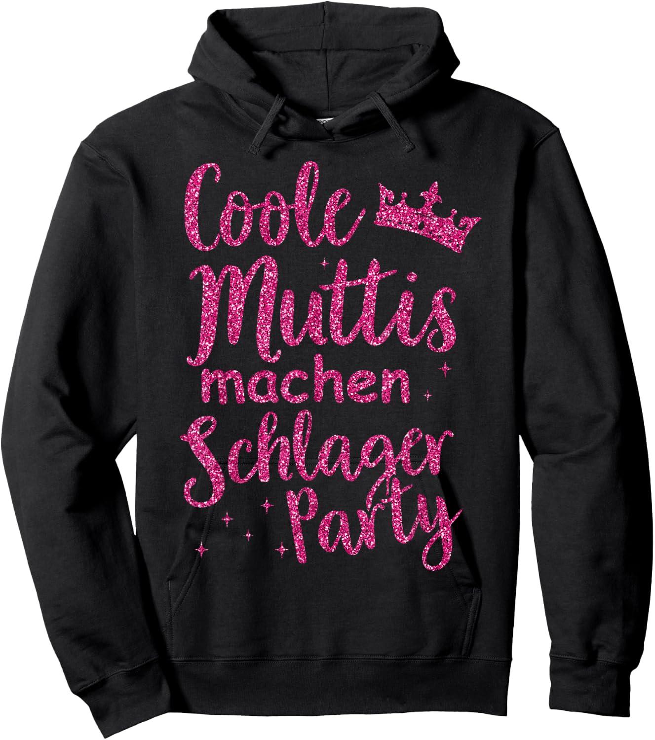 Schlager Music Costume Schlagerfan Schlager Music Party Girls , black Hoodie - Hoodie | Black