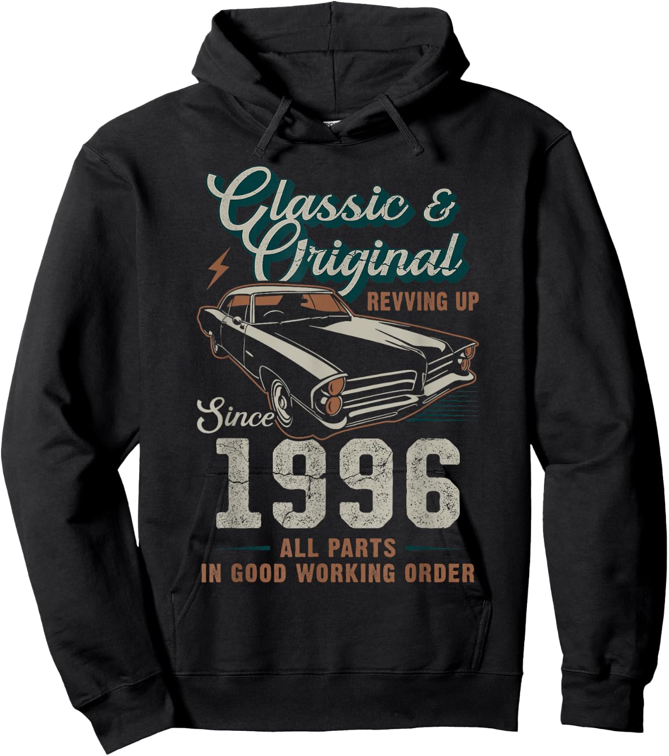 Née en 1996 Voiture ancienne 30e anniversaire Hoodie - Hoodie | Black