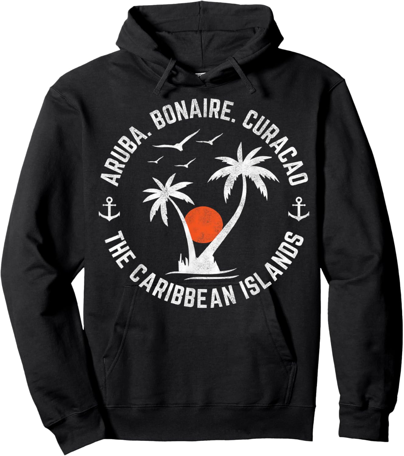 Souvenir Aruba Bonaire Curacao Caribbean Islands Vacation Hoodie - Hoodie | Black