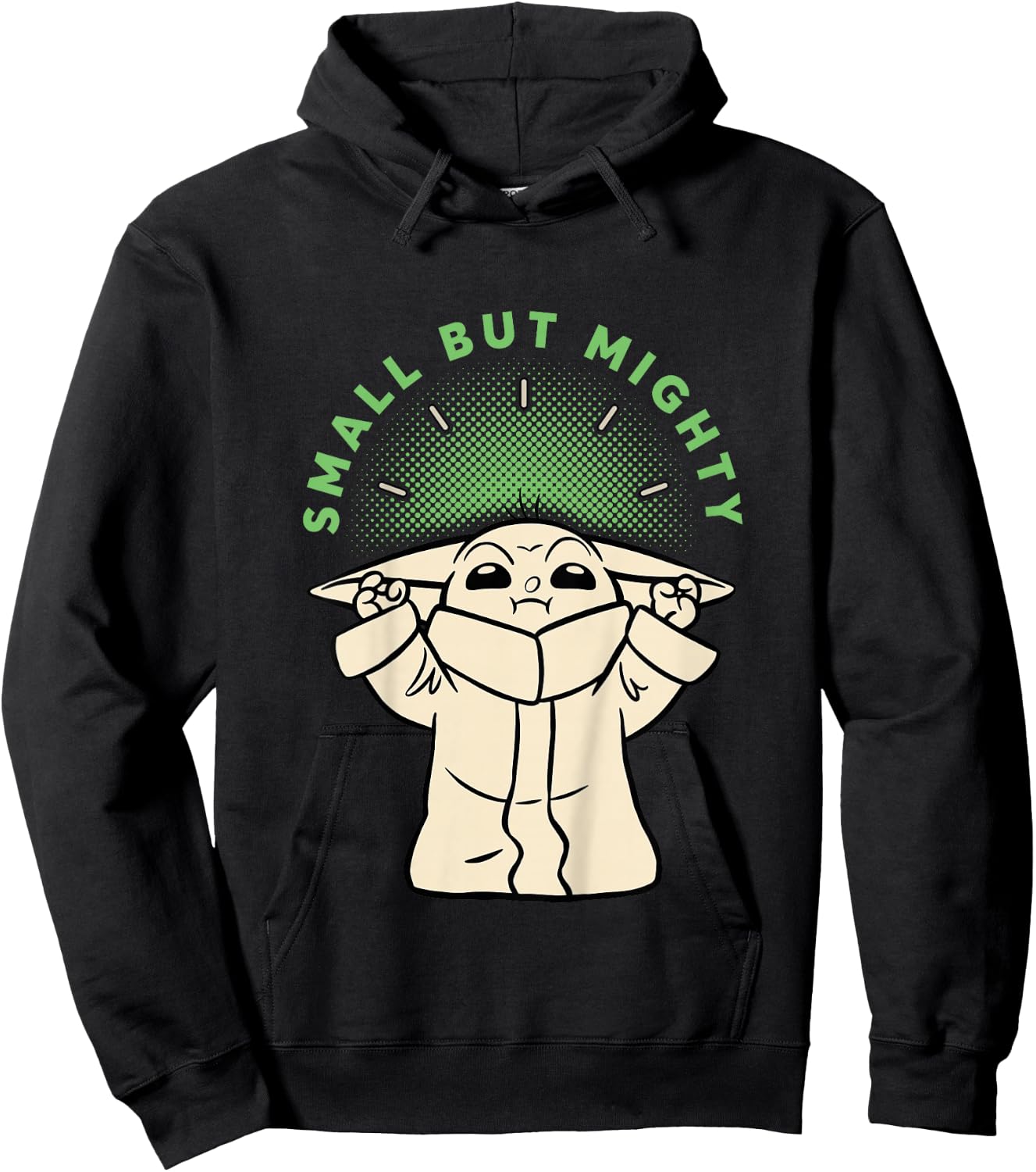 Kids The Mandalorian Small But Mighty Grogu Hoodie - Hoodie | Black
