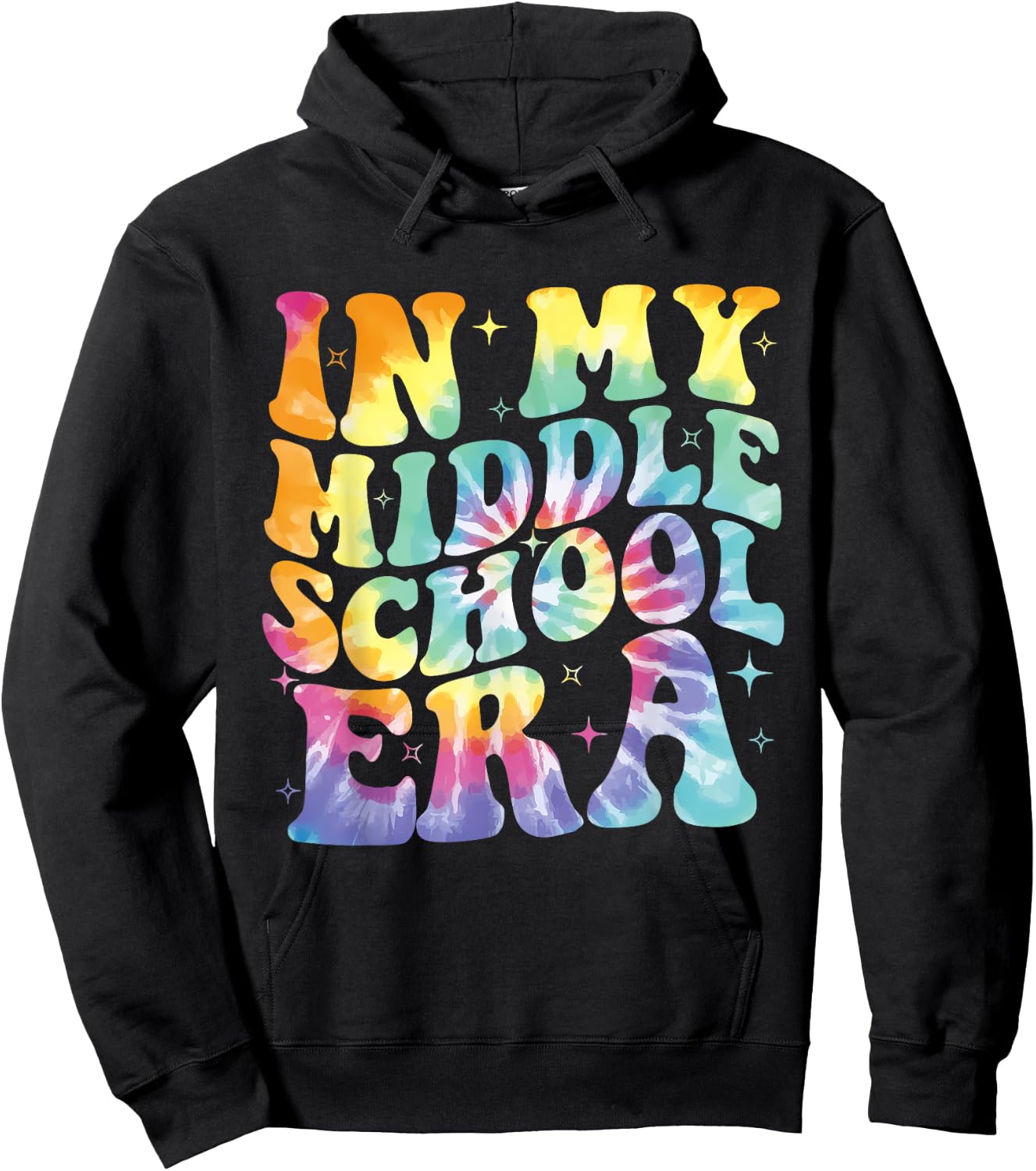 In My Middle School Era Back To School Teacher Groovy Women Kids Hoodie - Hoodie | Black