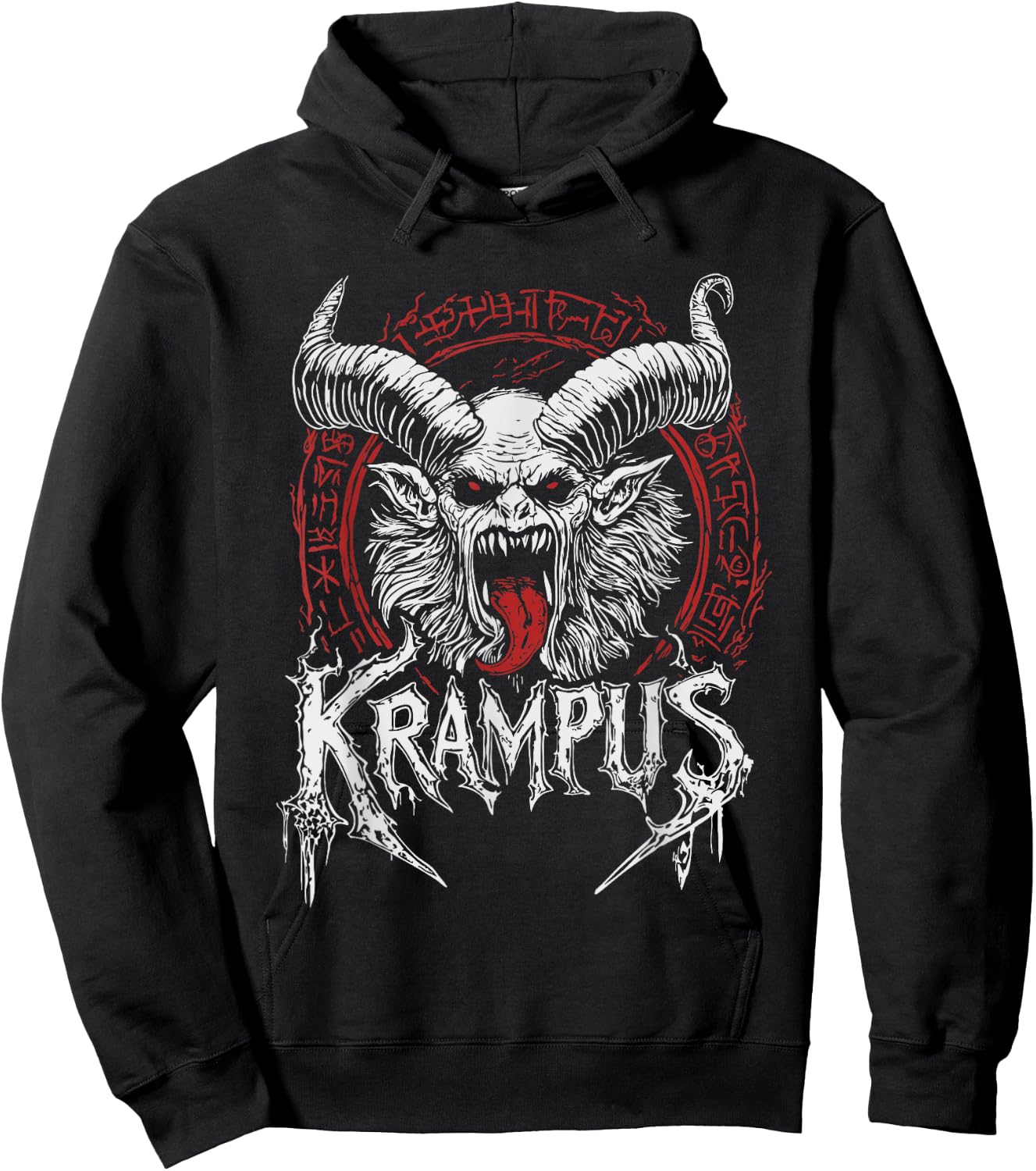 Kramperl Perchten Knecht Ruprecht Christmas Demon Krampus , black Hoodie - Hoodie | Black