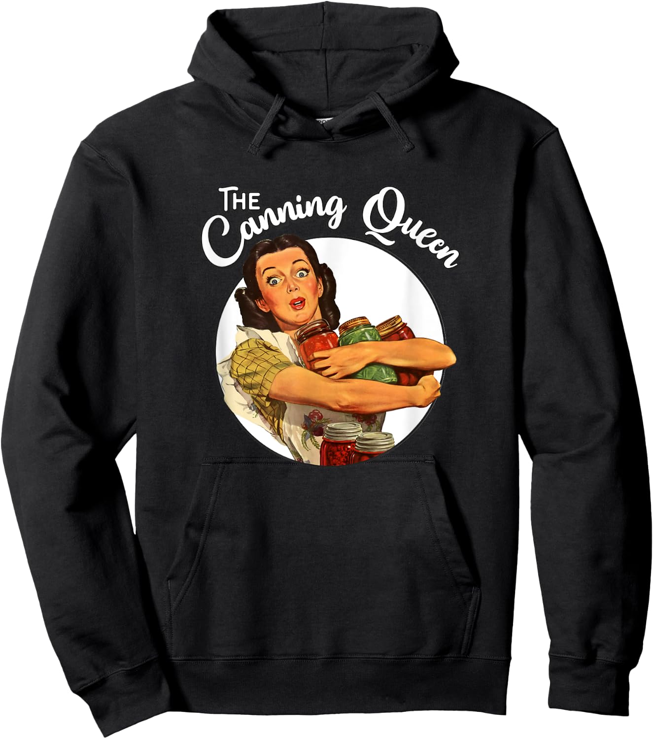 The Canning Queen Vintage Mason Jars Canning Season Hoodie - Hoodie | Black