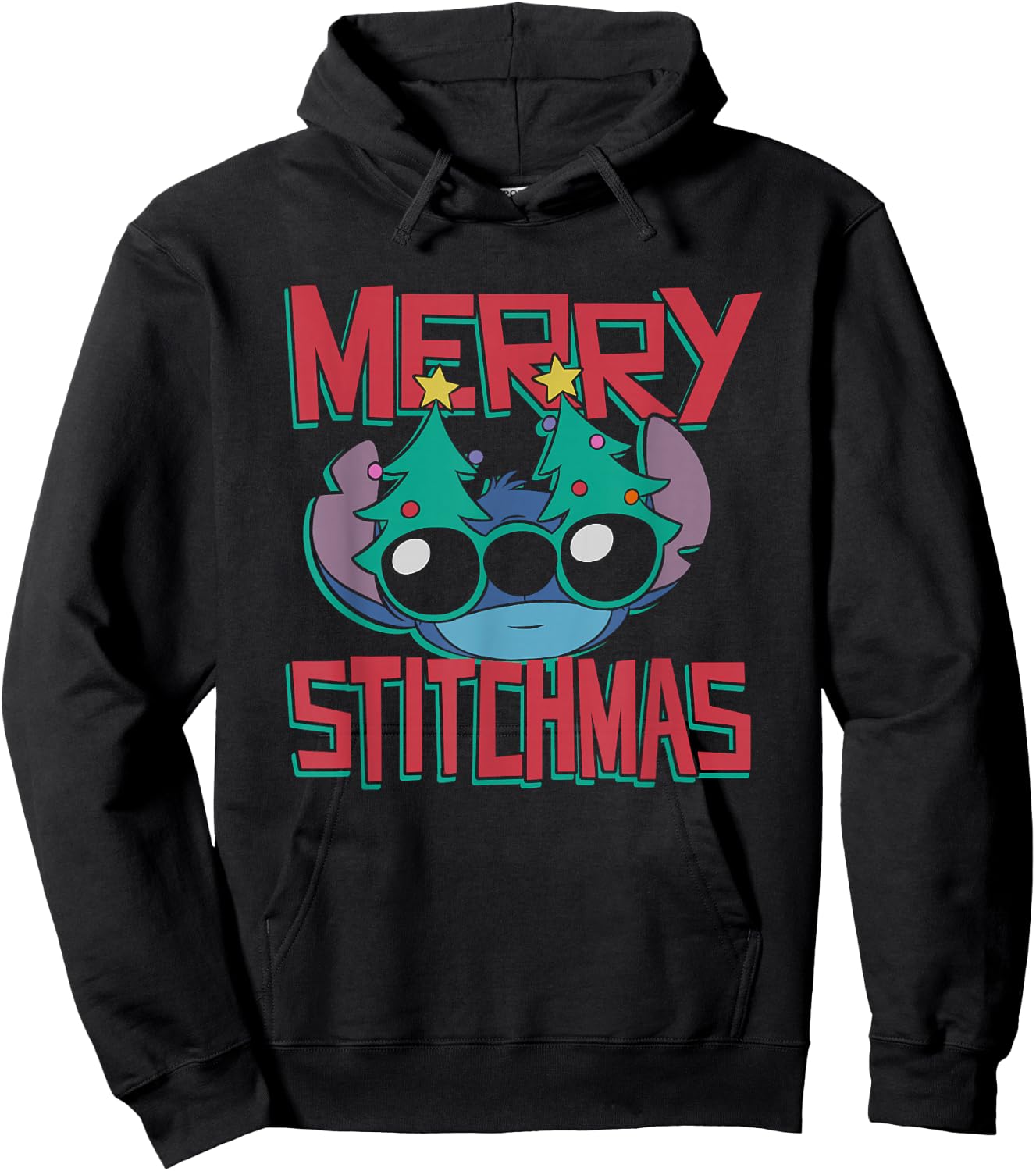 Disney Lilo & Stitch Christmas Merry Stitchmas Hoodie - Hoodie | Black