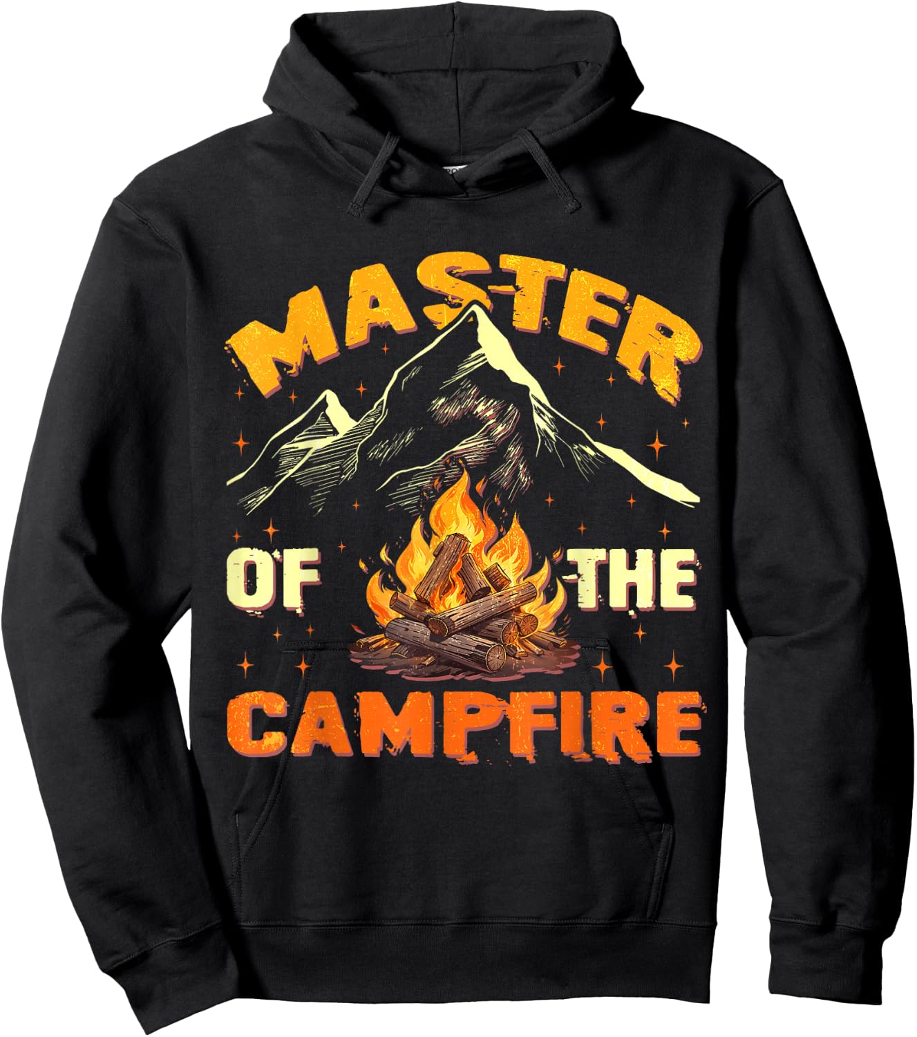 Master Of The Campfire Men Women Camping Funny Outdoor Hoodie - Hoodie | Black