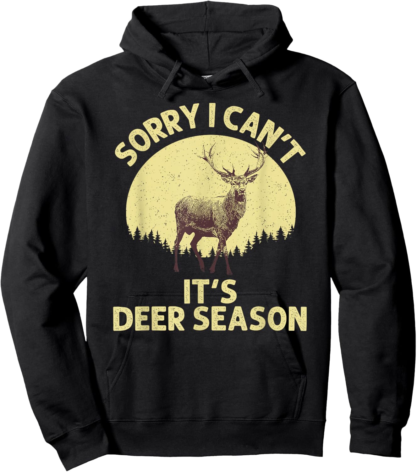 Deer Hunting Art Women Wildlife Hunter Deer Hunting Hoodie - Hoodie | Black