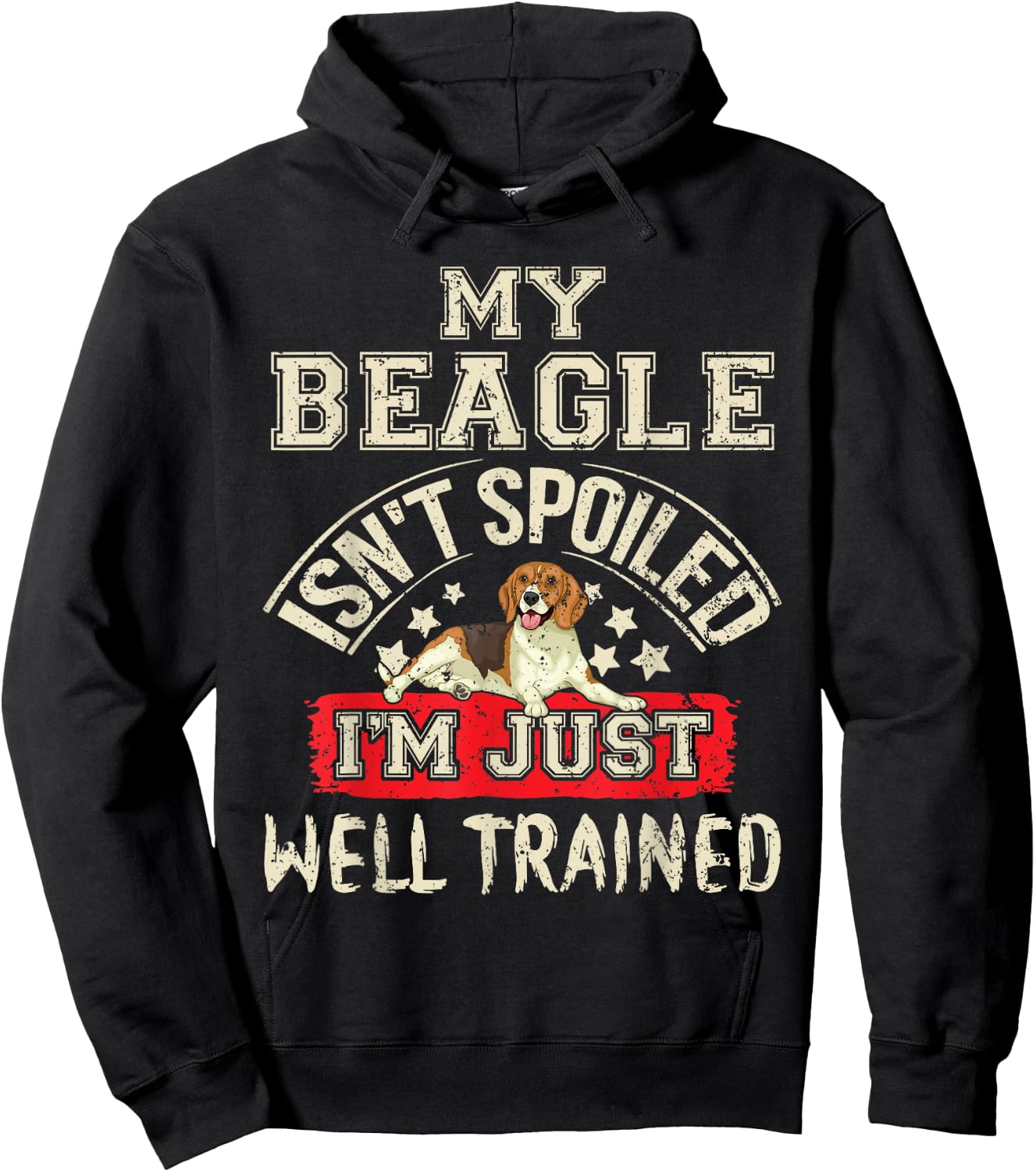 My Beagle Isn't Spoiled I'm Just Well Trained Dog Lovers Women Kids Hoodie - Hoodie | Black
