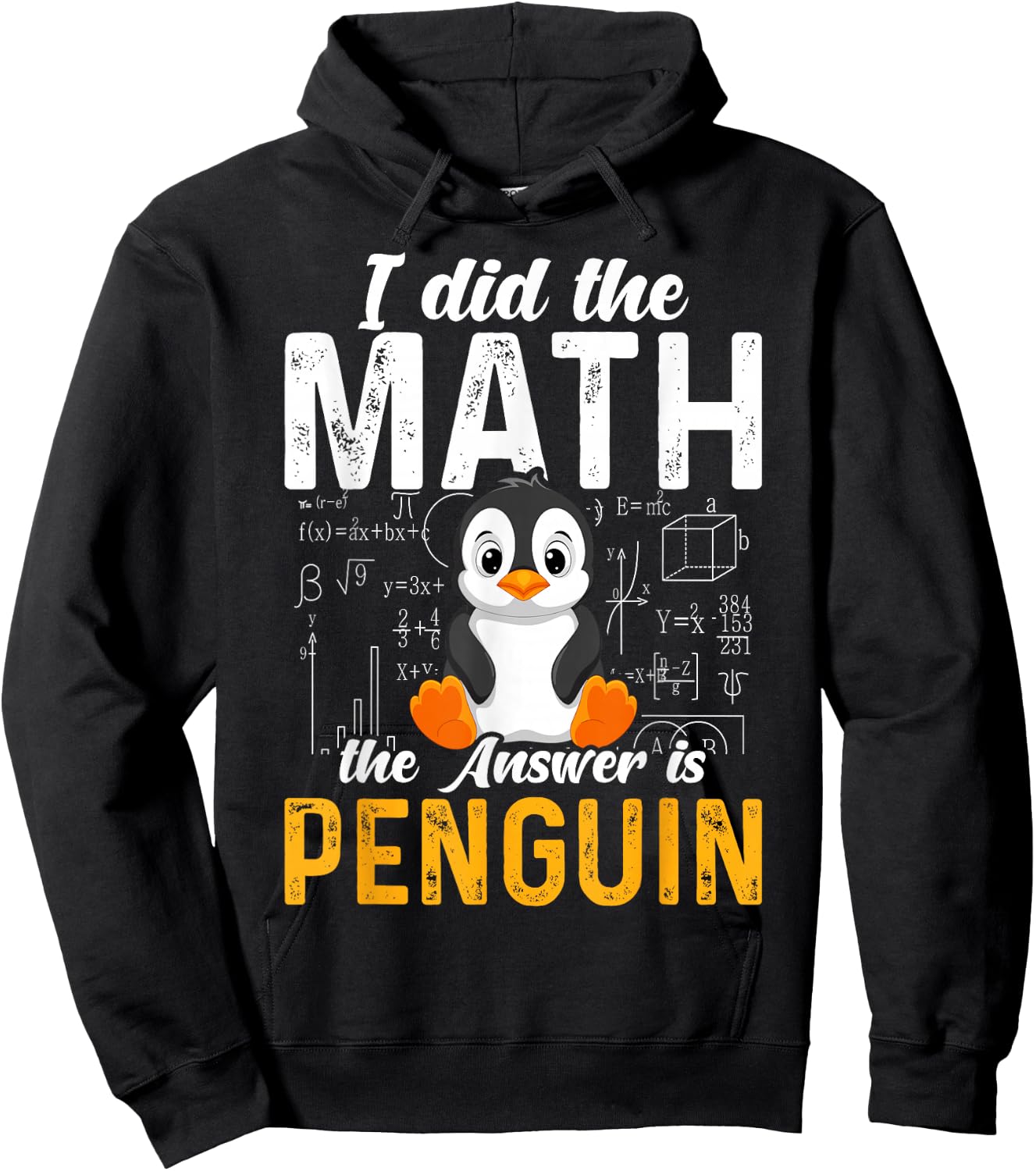 I Did the Math the Answer Is Penguin Funny Penguin Lover Hoodie - Hoodie | Black