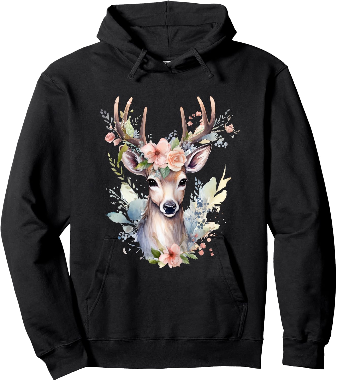 Deer Costume Women's Deer Costume Girls Deer Costume , black Hoodie - Hoodie | Black
