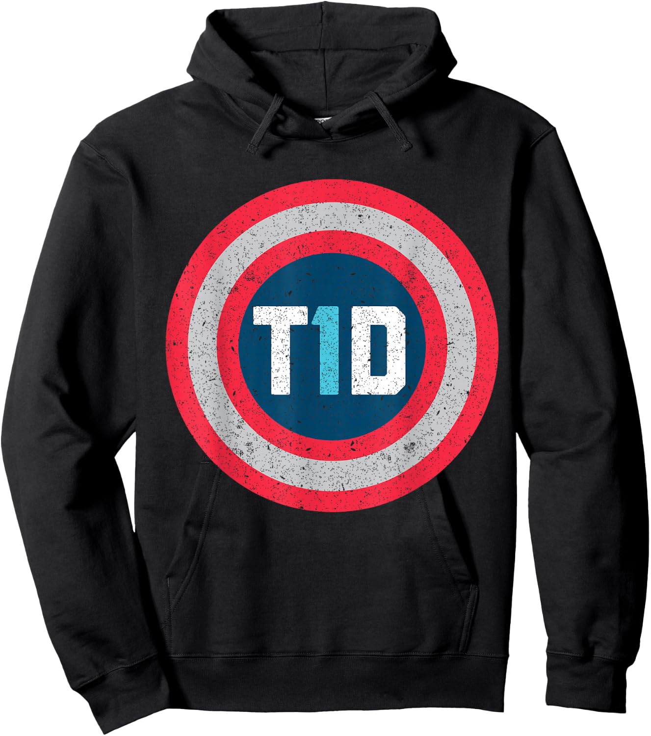 T1D Diabetic Type 1 Diabetes Awareness Men Women Kid Hoodie - Hoodie | Black