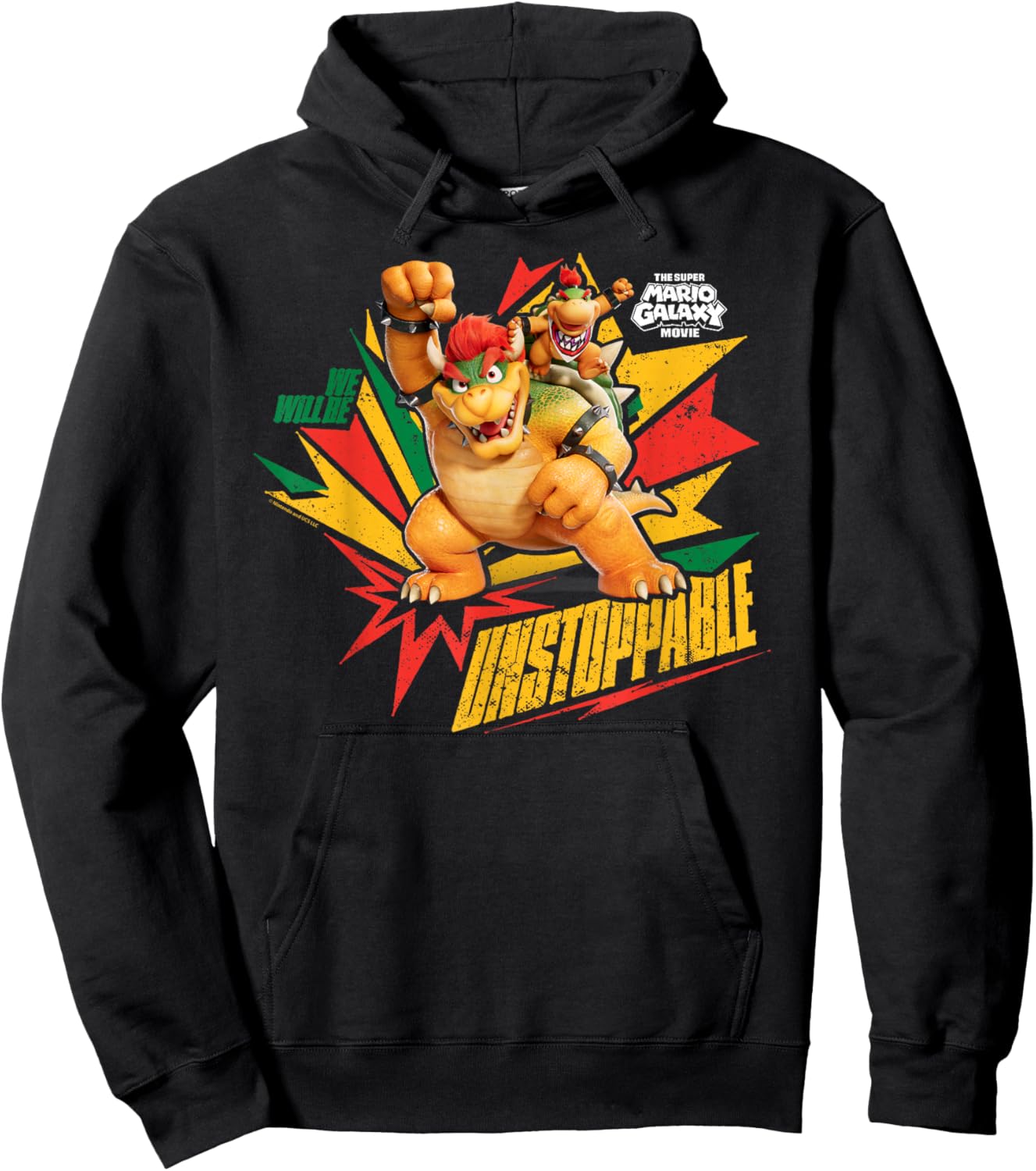 The Super Mario Galaxy Movie Bowser Unstoppable Hoodie - Hoodie | Black
