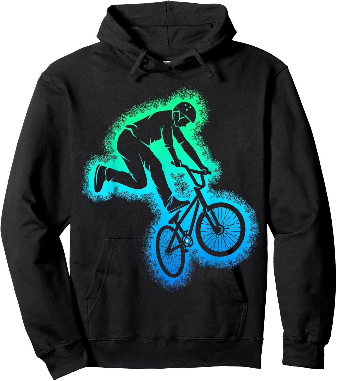 BMX Bike Bicycle Kids Boys Hoodie - Hoodie | Black