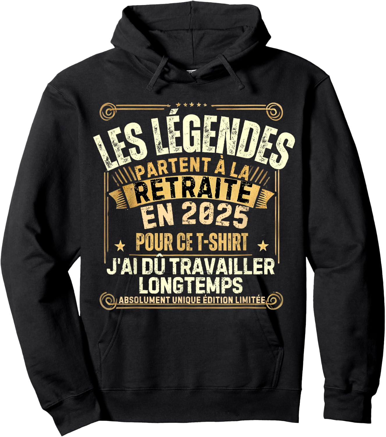 Retirement 2025 Man Retired 2025 , Black, S Hoodie - Hoodie | Black