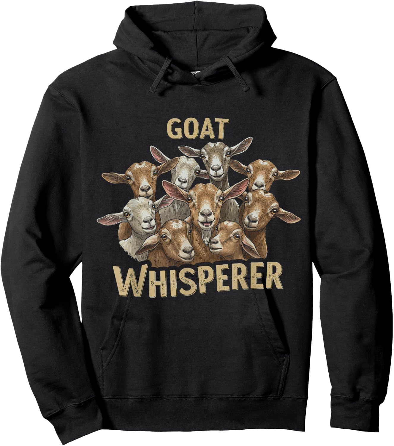Goat Whisperer Farm Animal Design For Farmer Men Women Hoodie - Hoodie | Black