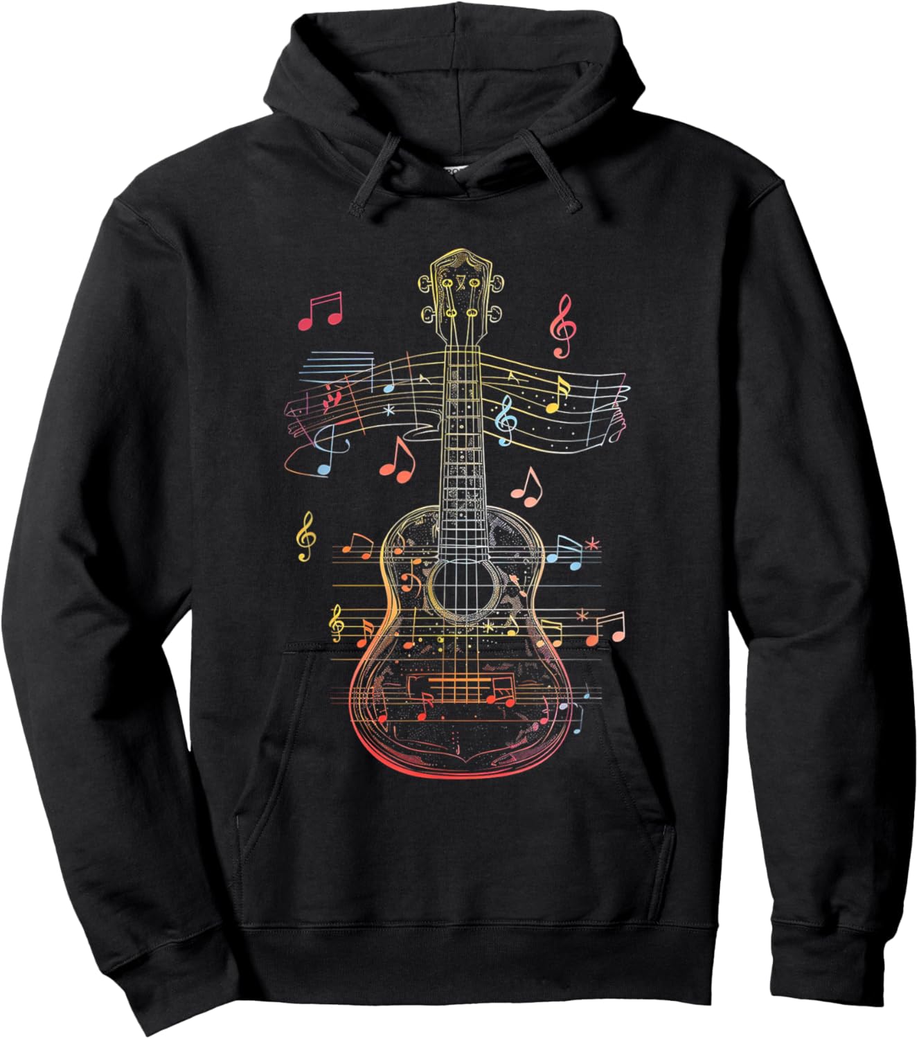 Ukulele Music Hoodie - Hoodie | Black